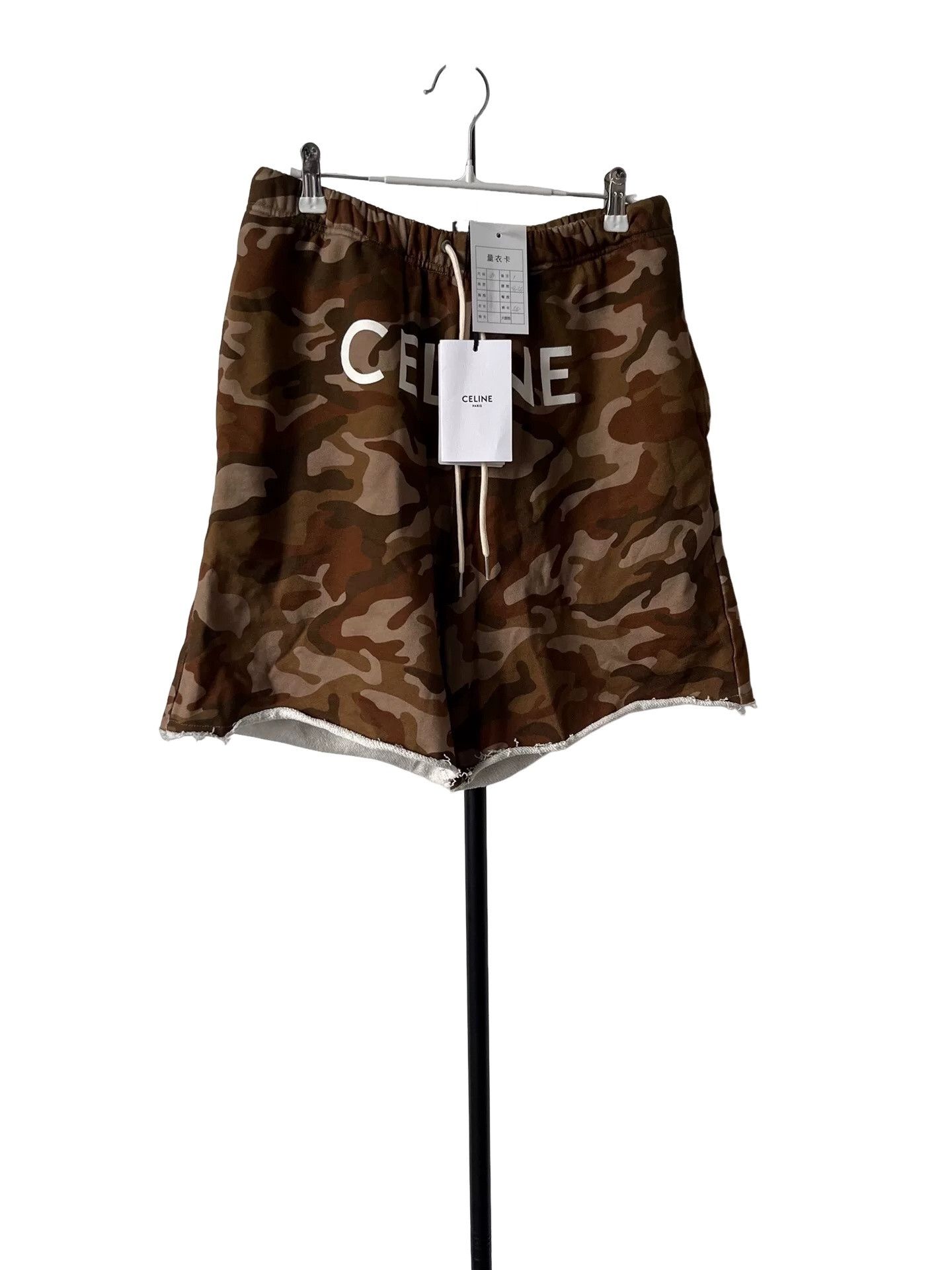 Celine Celine Camo Print Fleece Shorts Size M Size US 32 / EU 48 - 1 Thumbnail