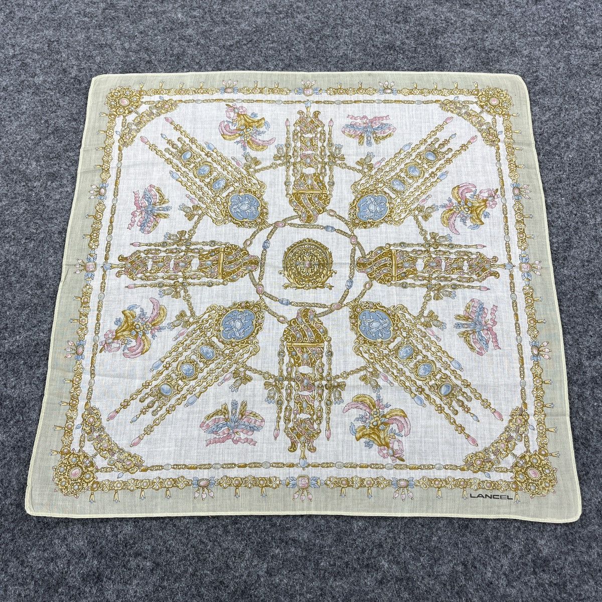 Lancel × Vintage Lancel Handkerchief / Bandana / Neckerchief B534 Size ONE SIZE - 1 Thumbnail