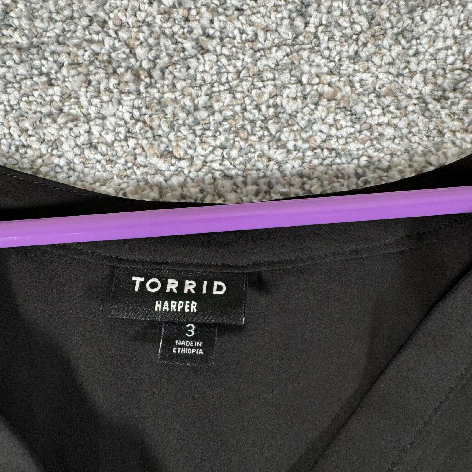 Other Torrid Harper Semi Sheer Top 3X Plus Hi-Lo Roll Tab Witchy Size 3XL / US 20-22 - 10 Thumbnail