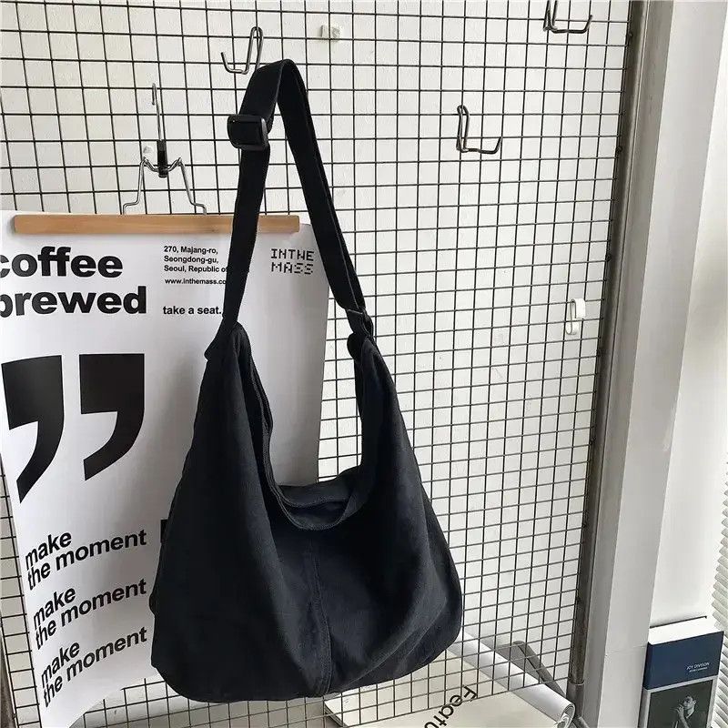 Japanese Brand × Vintage 90s hood retro big compartment canvas shoulder bag Size ONE SIZE - 1 Thumbnail