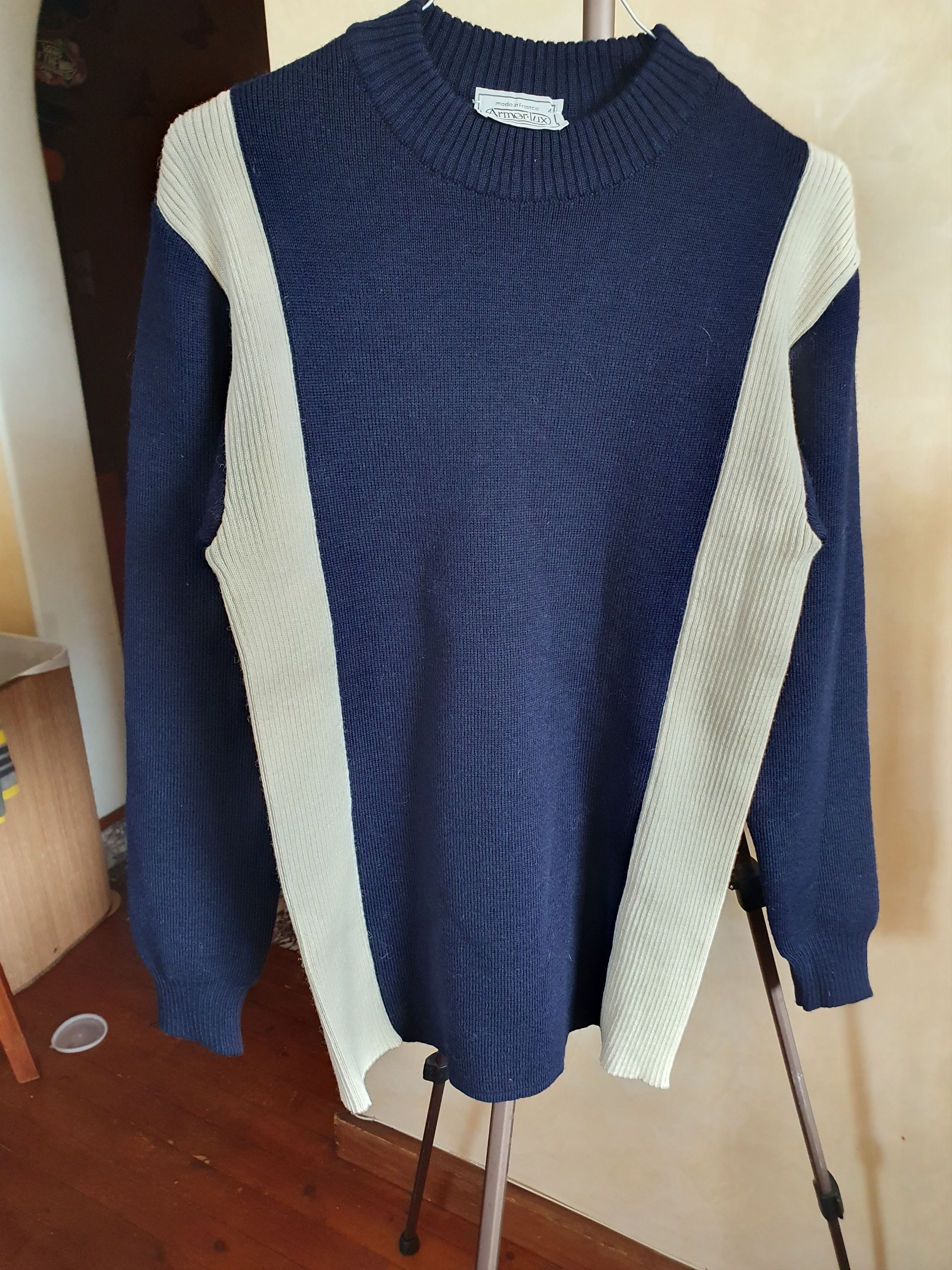 Armor-Lux Armor Lux Vertical Stripes Sweater Navy Rare sz M Size US M / EU 48-50 / 2 - 4 Thumbnail