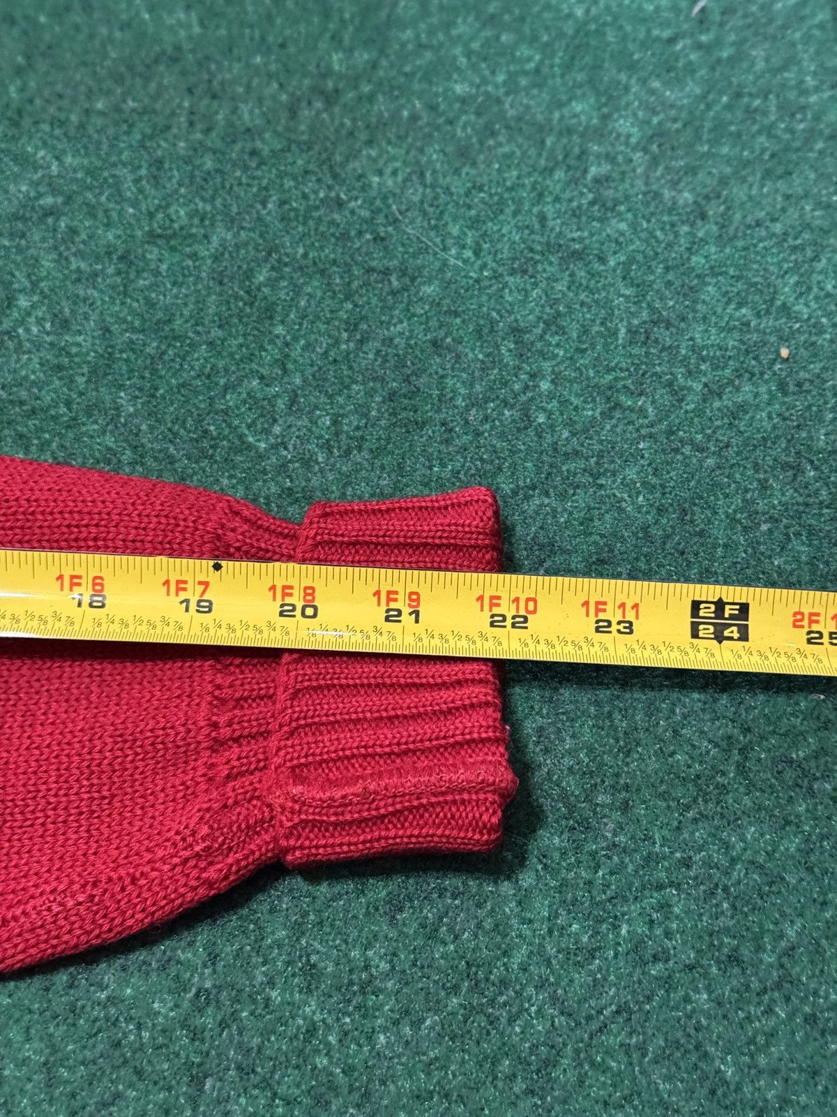 Vintage Vintage 50s 60s Red Cardigan Knit Med True Vintage Sweater Size US M / EU 48-50 / 2 - 8 Thumbnail