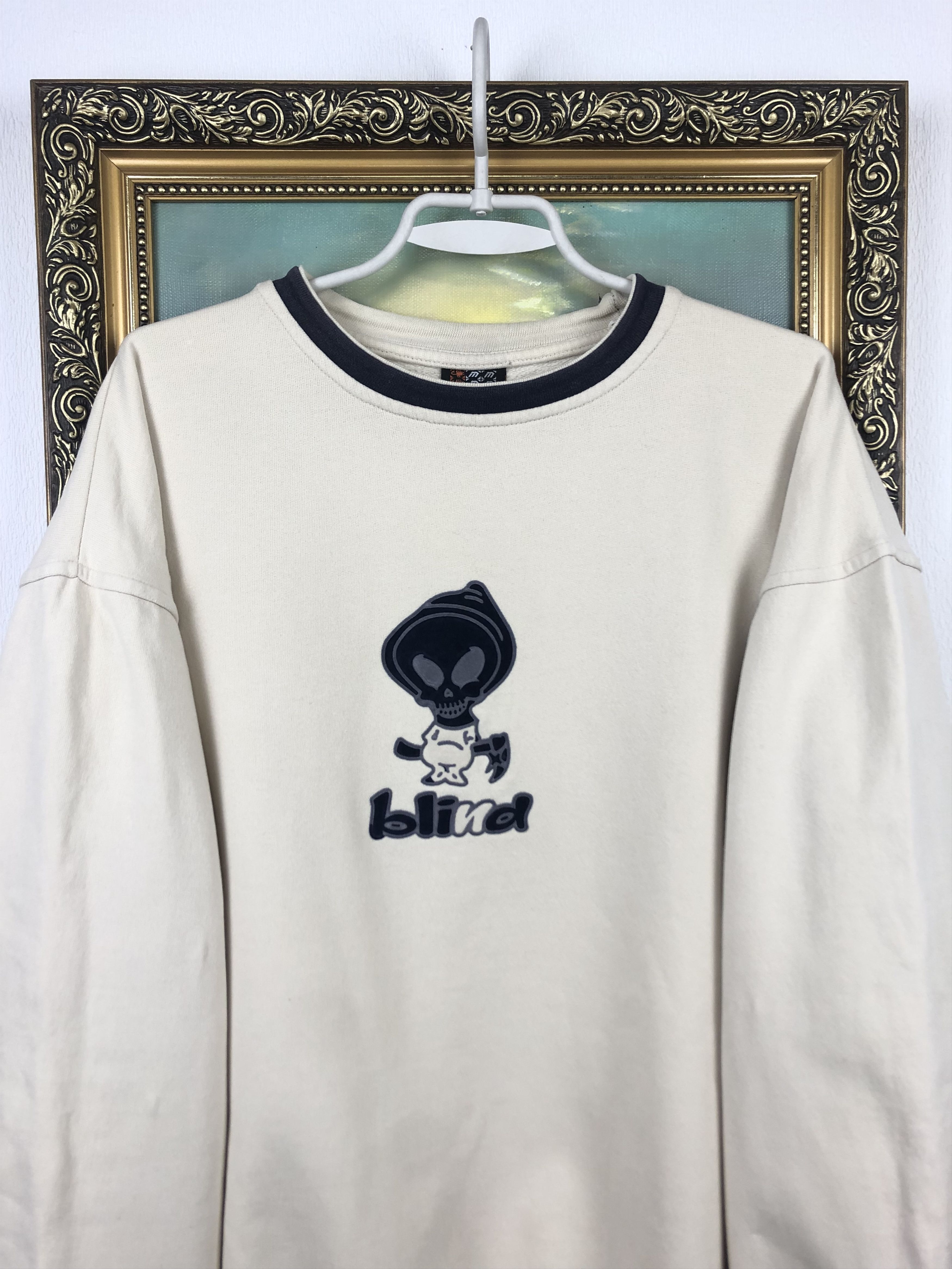 Vintage Vintage Bling Sweatshirt Rare Hype Y2K Drill Size US XL / EU 56 / 4 - 2 Thumbnail