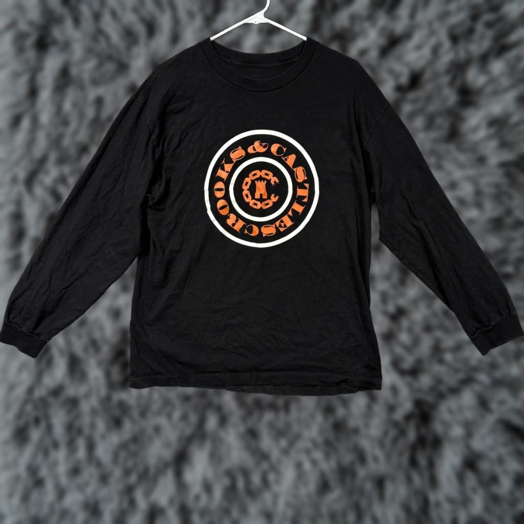 Crooks & Castles Crooks & Castles Sweatshirt Mens L Black Orange Logo Streetwear Skater Y2K Size US L / EU 52-54 / 3 - 1 Thumbnail
