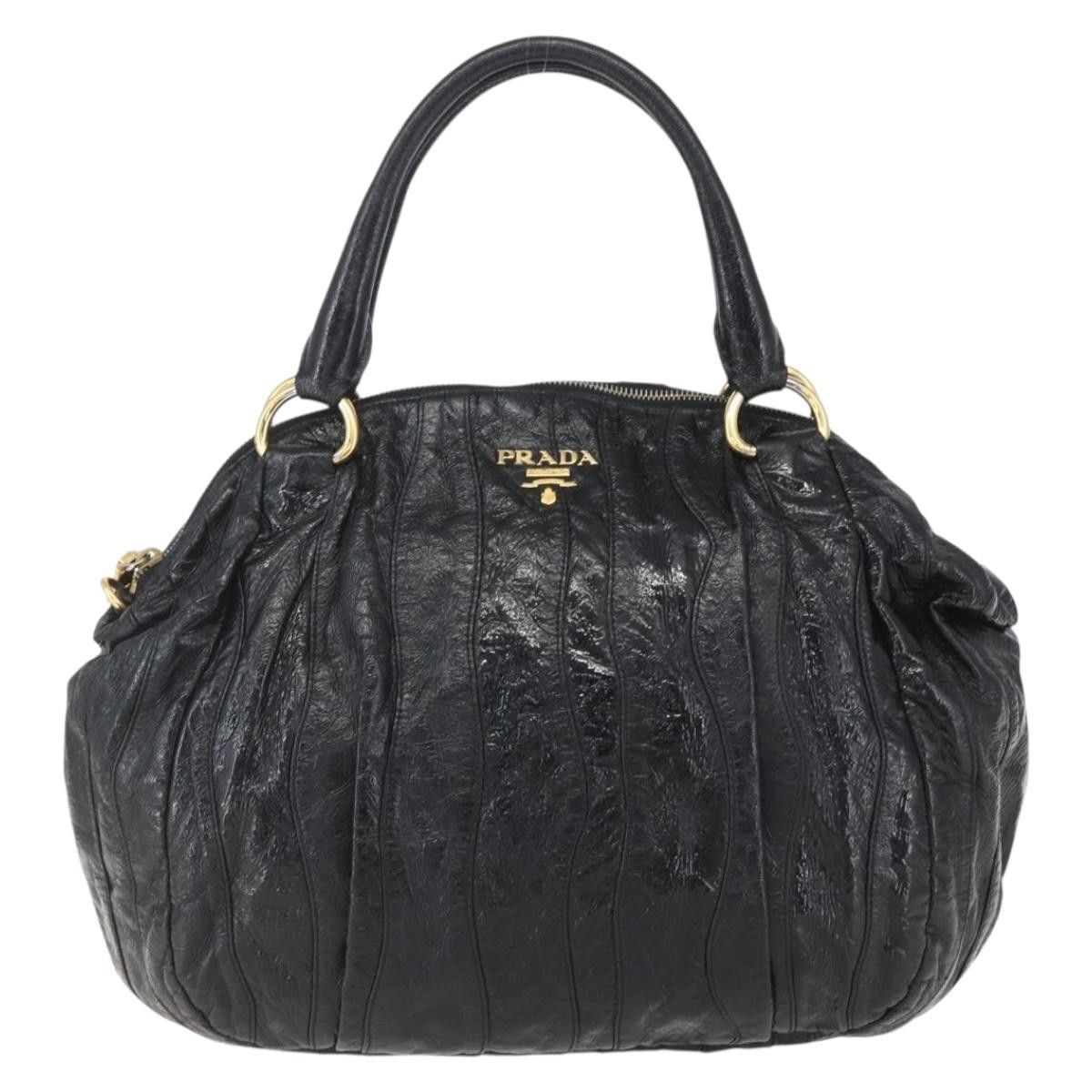 Prada Prada Waves Hobo Leather and Tessuto Size ONE SIZE - 1 Thumbnail