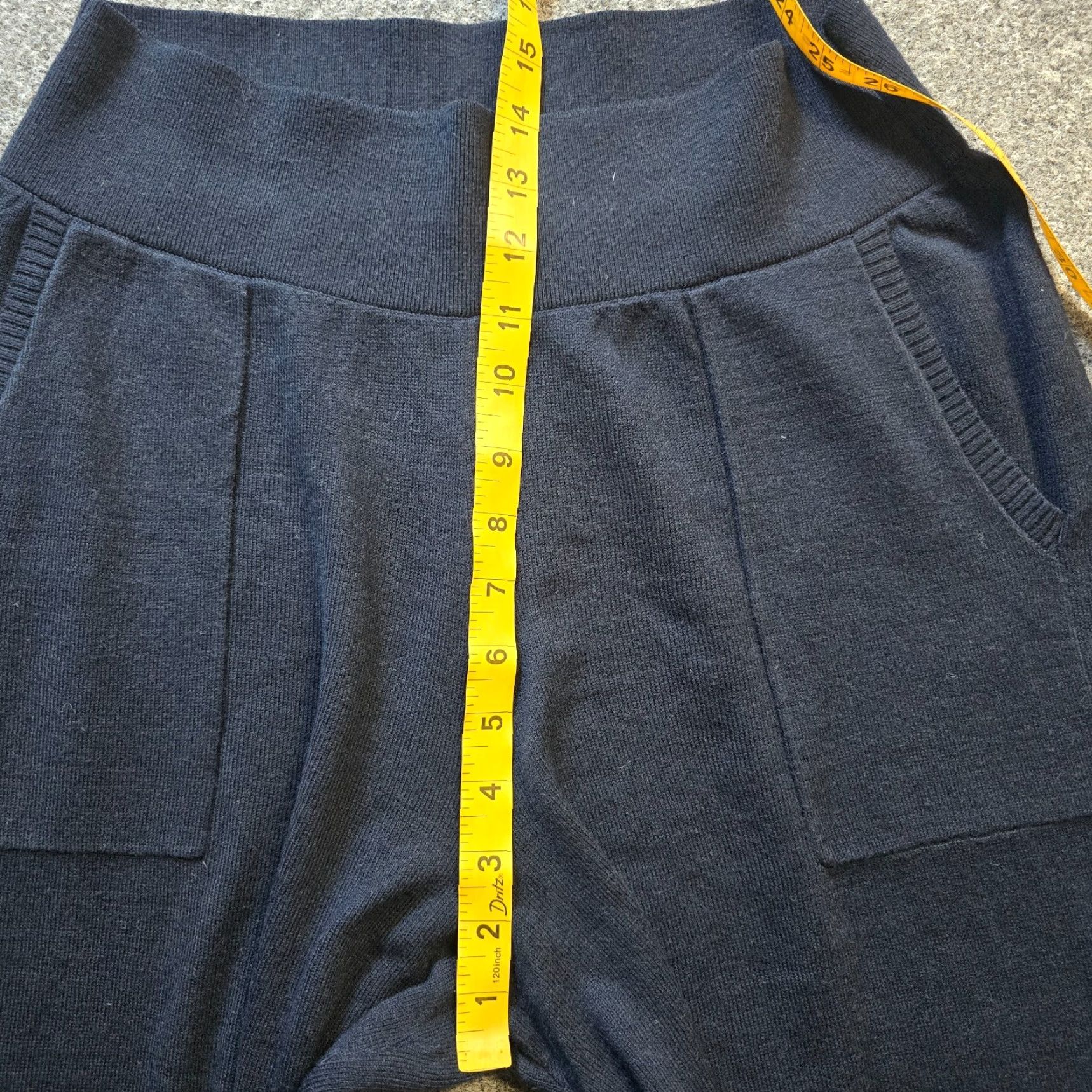 Vintage Soma Pants Womens Size Medium Blue Knit 24/7 Tapered Pockets Lounge Casual Sleep Pants Ankle Inseam 30 in Regular Rise Mid 8.5-10.5 in Size 32" / US 10 / IT 46 - 6 Thumbnail