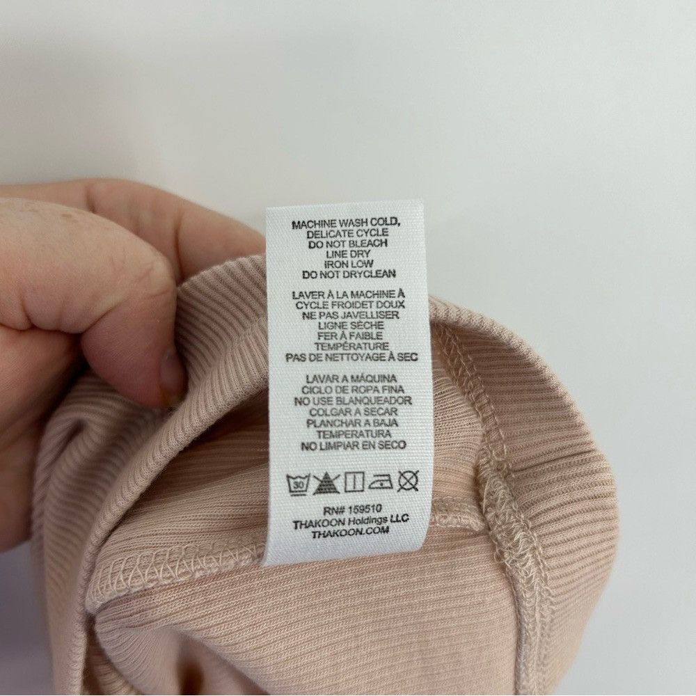 THAKOON THAKOON DU DUSTY PINK CROP TOP WOMEN SIZE SMALL Size S / US 4 / IT 40 - 6 Thumbnail