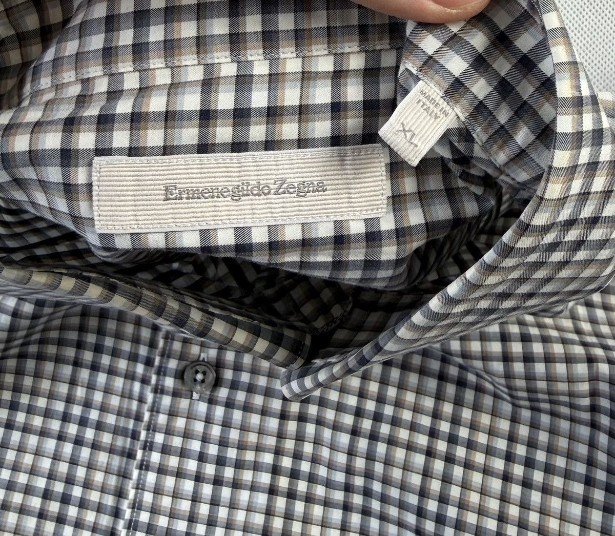 Ermenegildo Zegna Ermenegildo Zegna Shirt Made in Italy Size US XL / EU 56 / 4 - 9 Thumbnail