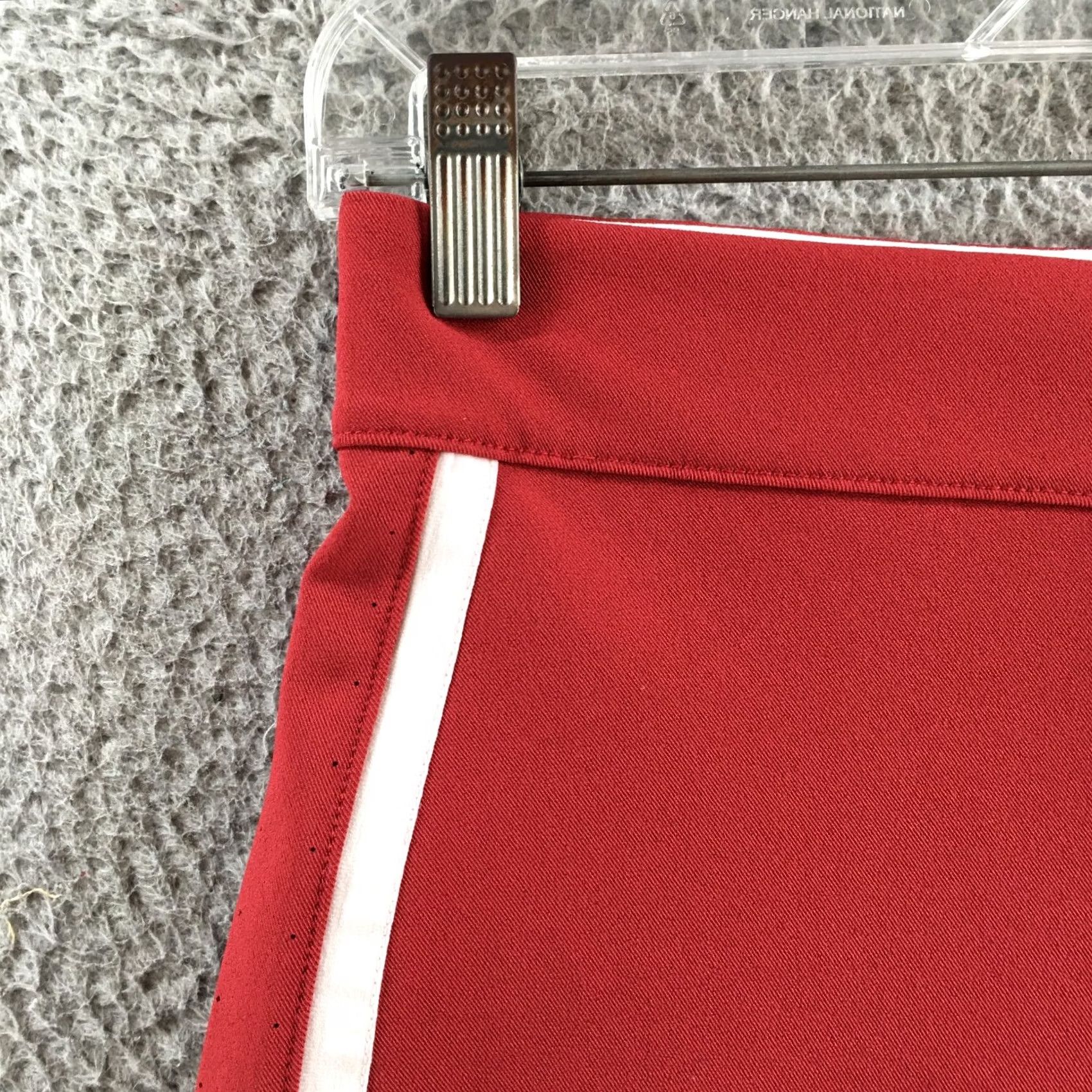 Nike Nike Capri Pants Womens S Red Dri-FIT Athletic Stripe Perforated Polyester Size 28" / US 6 / IT 42 - 3 Thumbnail