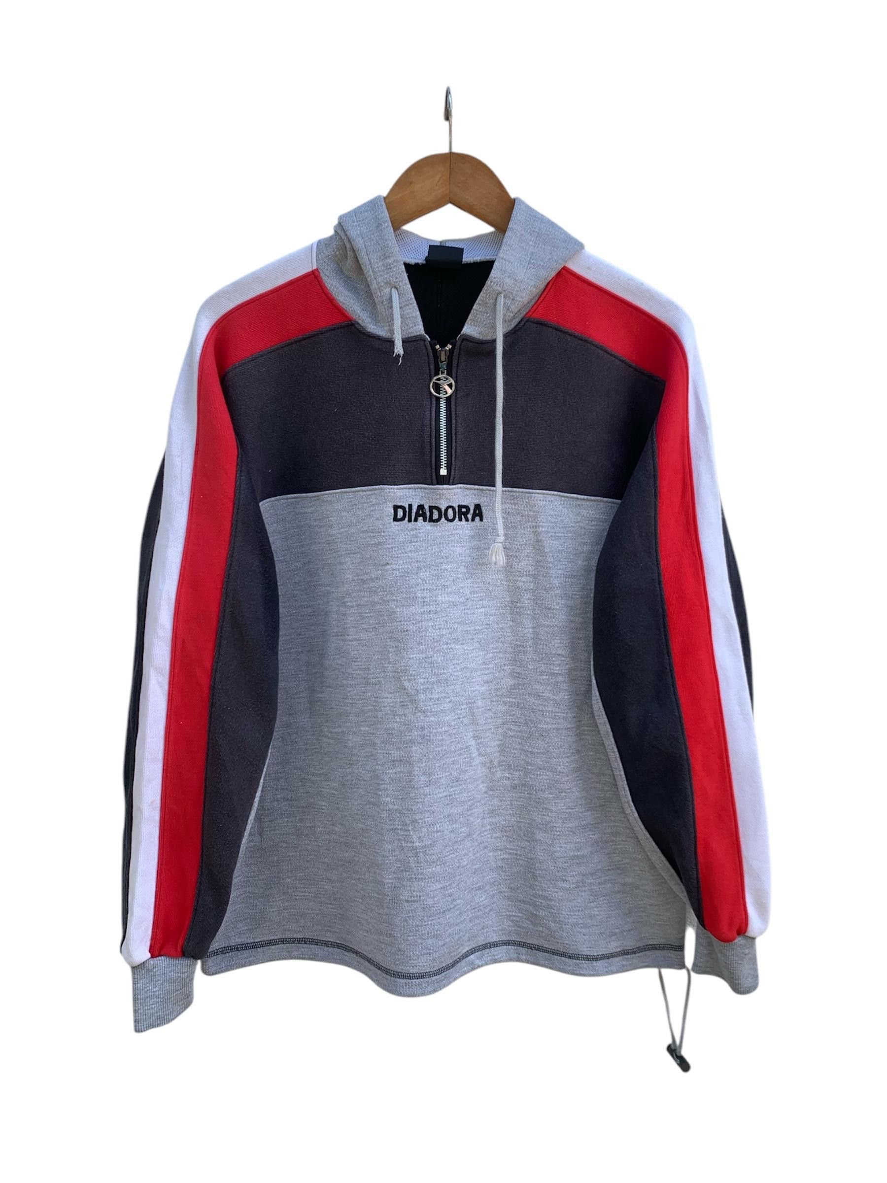 Diadora Vintage Diadora Light Your Fire Hoodie Jacket Size US M / EU 48-50 / 2 - 1 Thumbnail