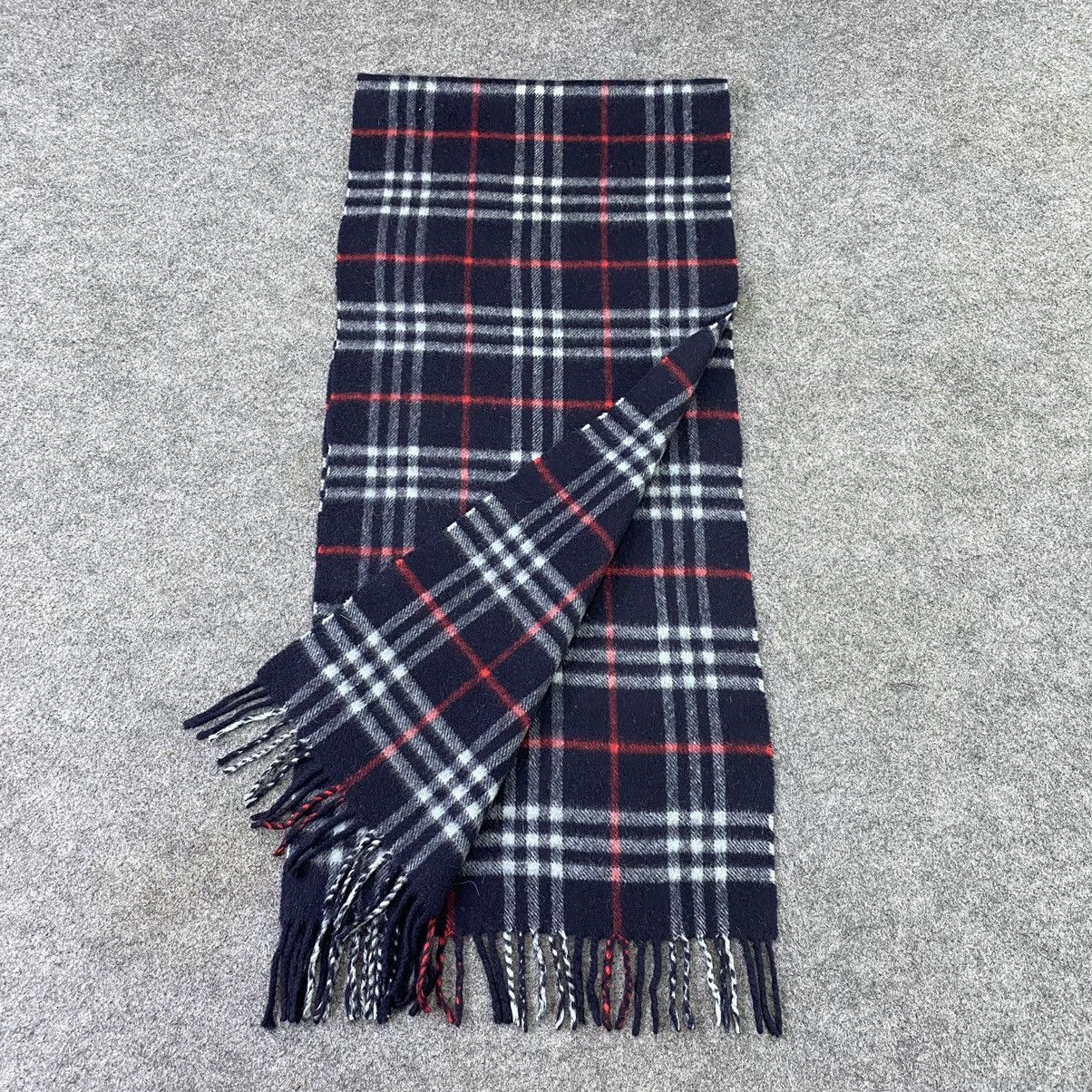 Burberry × Vintage Burberry Cashmere Muffler / Scarf / Neckwear-K060 Size ONE SIZE - 4 Thumbnail