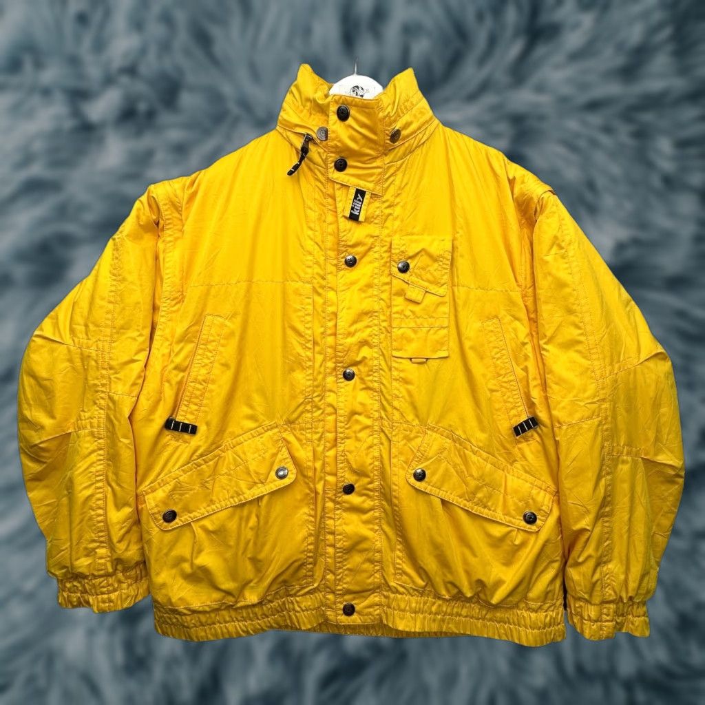 Equipment Killy Recco Jacket Mens Large Yellow Hooded Polyester Ski 44 Regular Parka Jacket Accessories Size US L / EU 52-54 / 3 - 1 Thumbnail