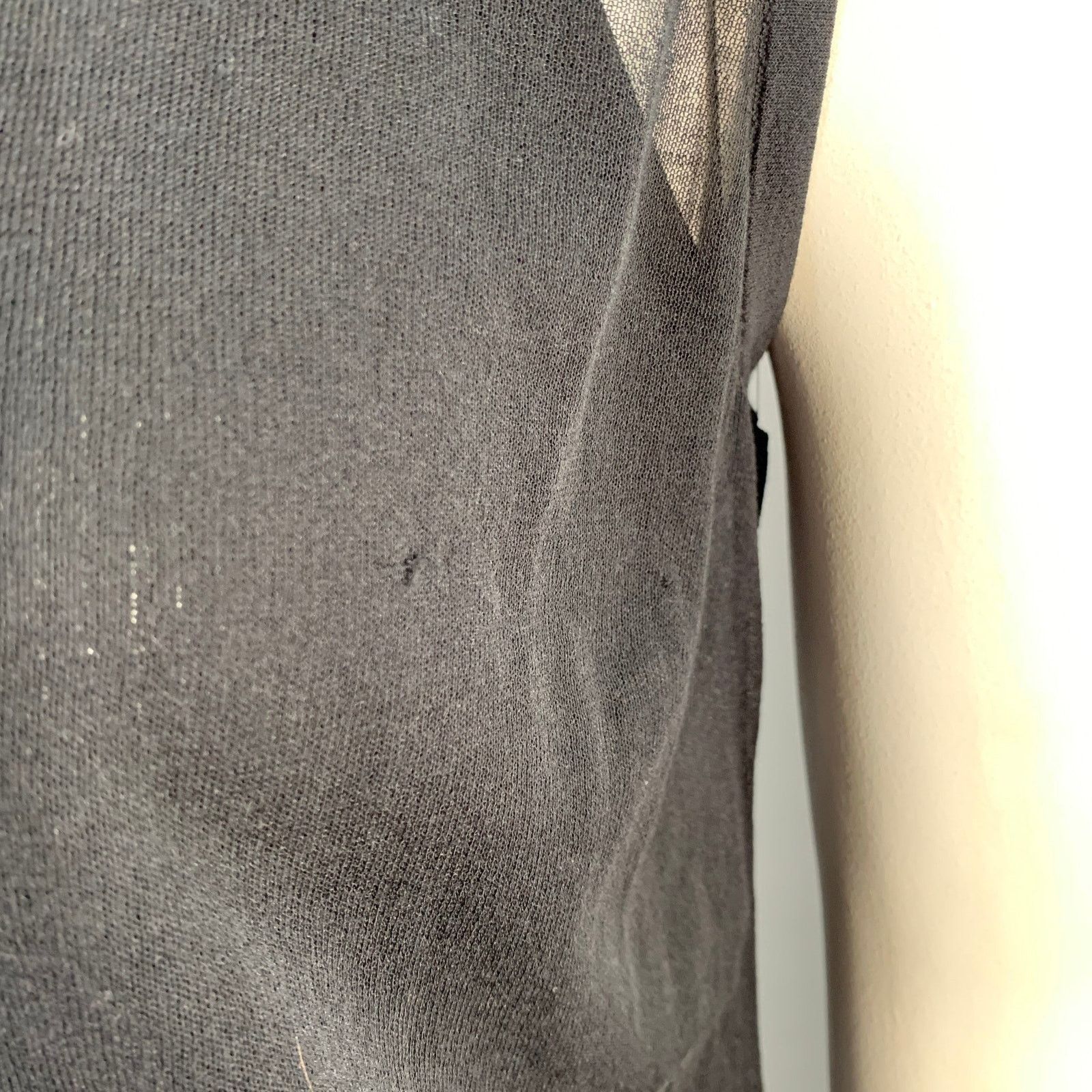 Akris AKRIS Size L Black Silk Cotton Layered Tank Casual Top Size L / US 10 / IT 46 - 4 Thumbnail