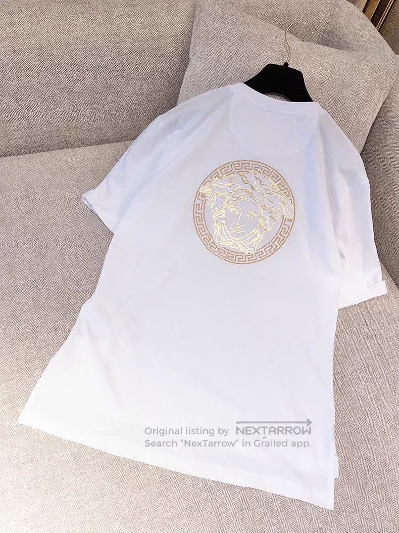 Fendi Fendi FENDACE gold thread embroidered T-shirt, XXS size Size XXS / US 00 / IT 34 - 2 Thumbnail