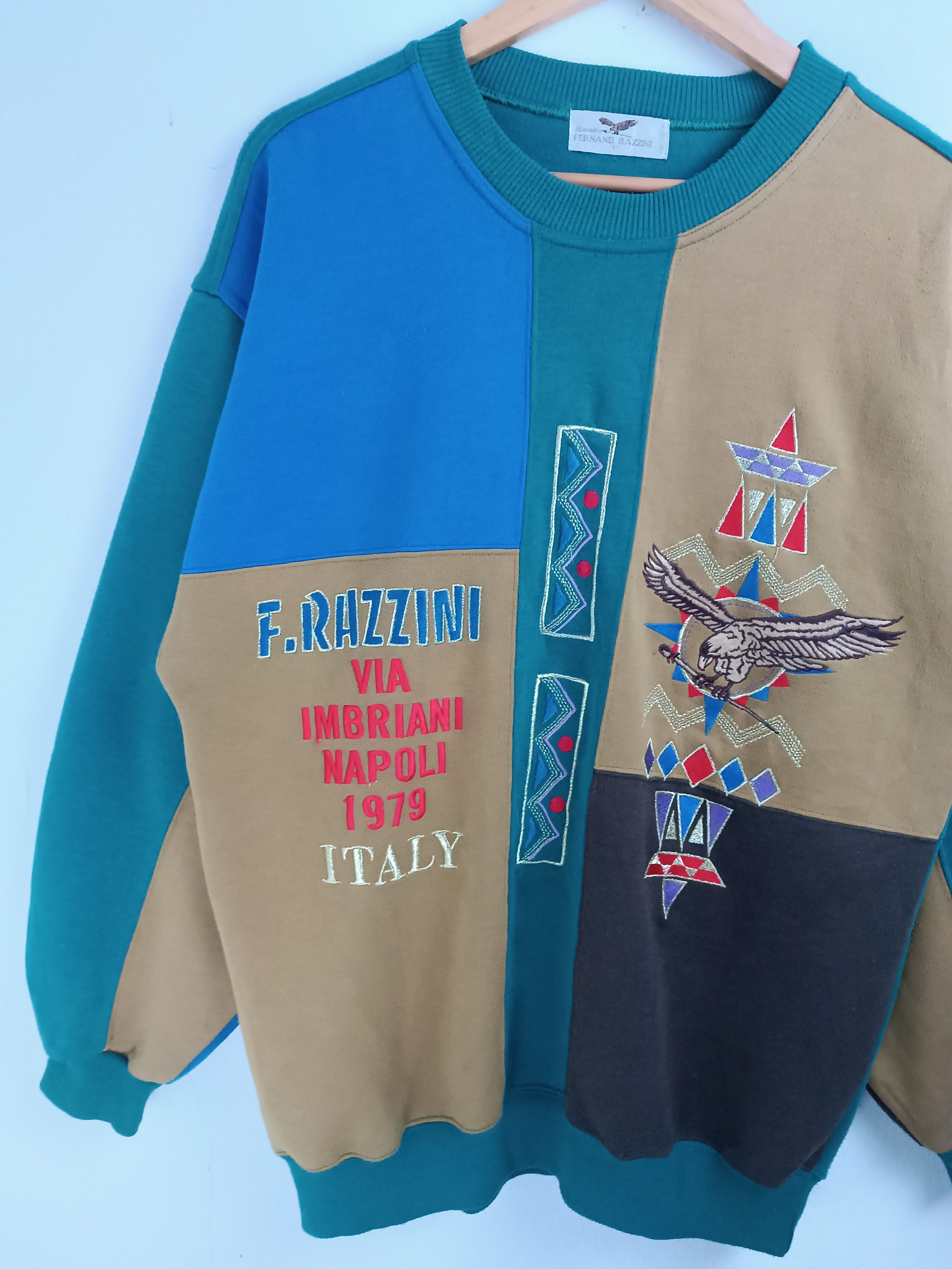 Vintage VINTAGE 90'S FERNAND RAZZINI NAPOLI ITALY SWEATER VERY RARE Size US L / EU 52-54 / 3 - 11 Thumbnail