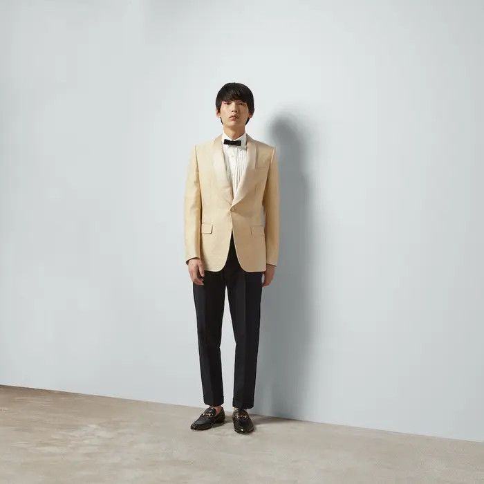 Gucci o1loc1c1225 770370 Horsebit Wool Silk Jacquard Jacket Size US S / EU 44-46 / 1 - 3 Thumbnail