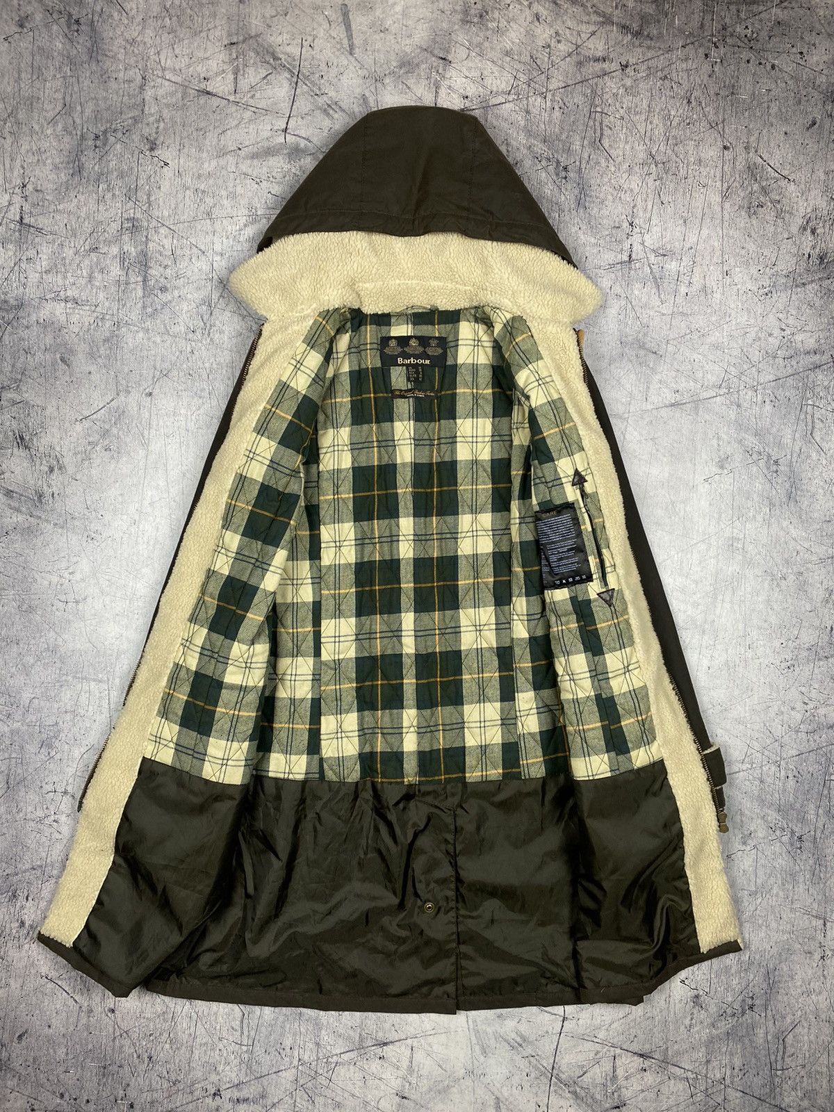 Barbour Vintage Barbour Uplands Duffle Wax Tartan Coat Jacket Size M / US 6-8 / IT 42-44 - 12 Thumbnail