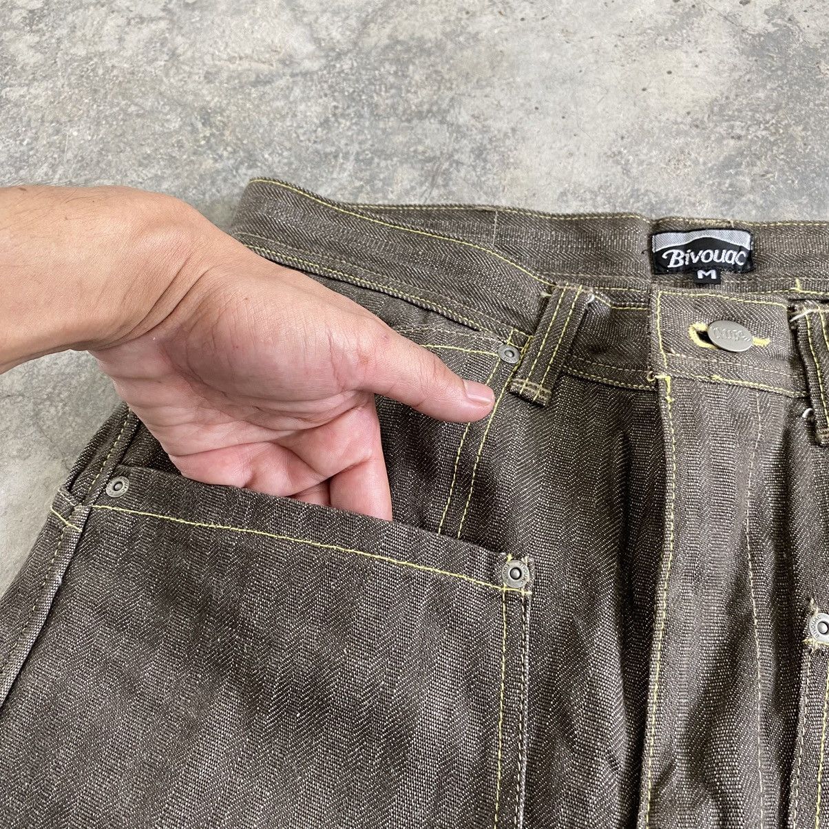 Japanese Brand Vintage Bivouac Japan Double knee HBT Workwear Denim Size US 32 / EU 48 - 9 Thumbnail