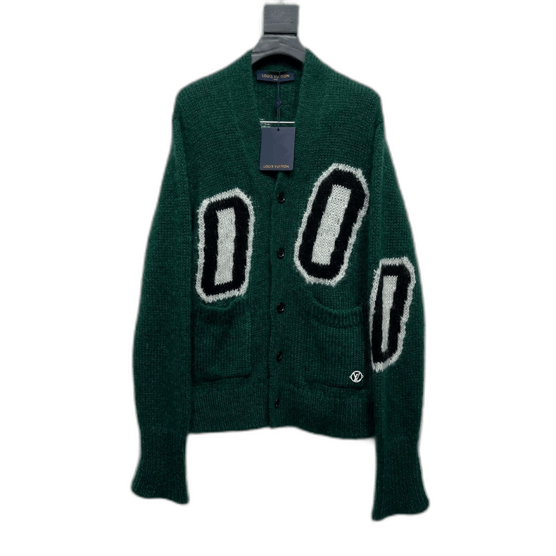 Louis Vuitton Louis Vuitton Green Alpaca Knit Cardigan - dmc Size M / US 6-8 / IT 42-44 - 1 Thumbnail