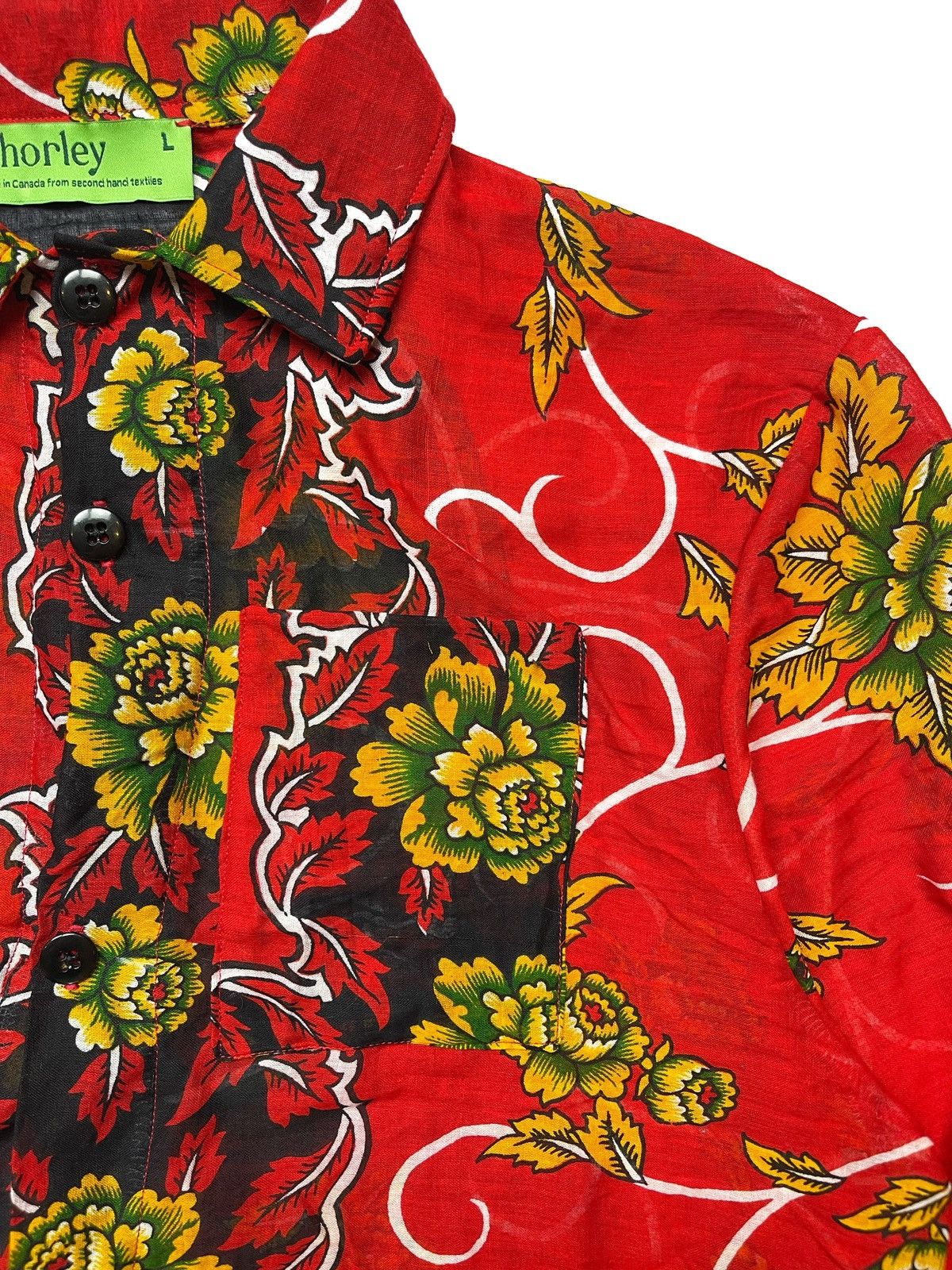 Chorley Chorley sheer floral camp collar bowling shirt oversized Size US L / EU 52-54 / 3 - 2 Thumbnail