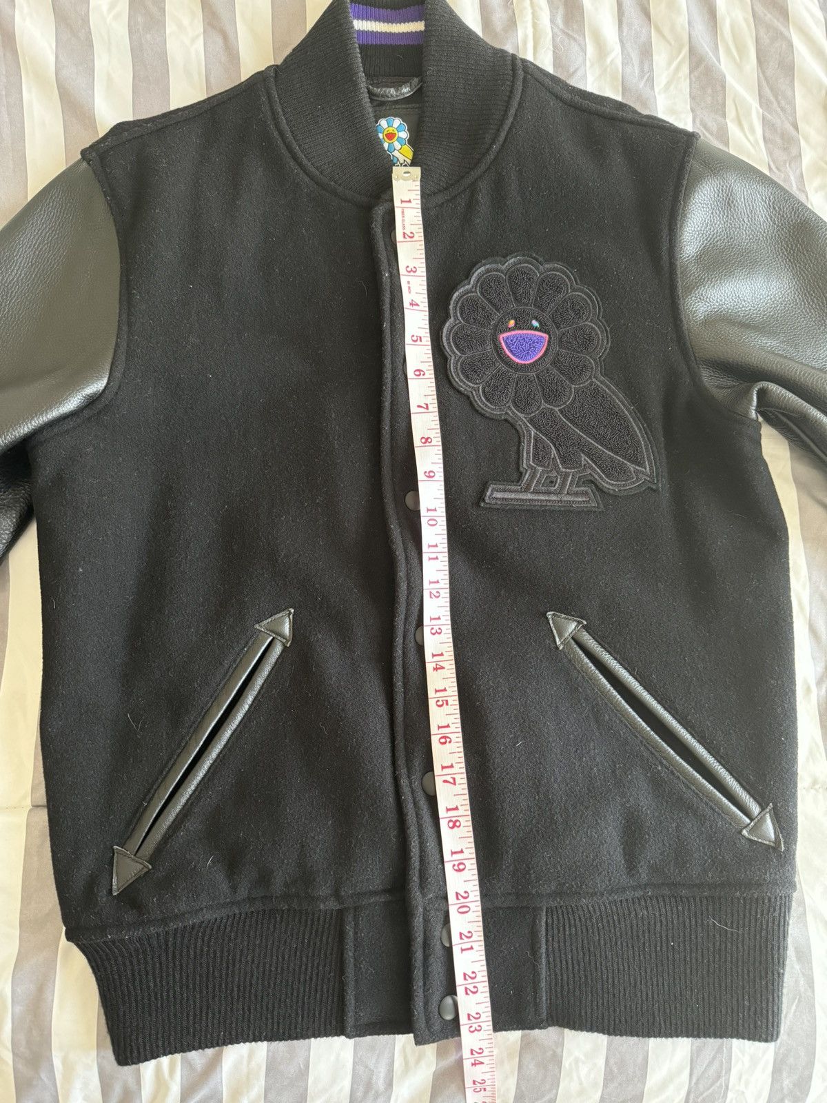 October's Very Own × Takashi Murakami Ovo x Murakami Varsity Black Size US L / EU 52-54 / 3 - 11 Thumbnail