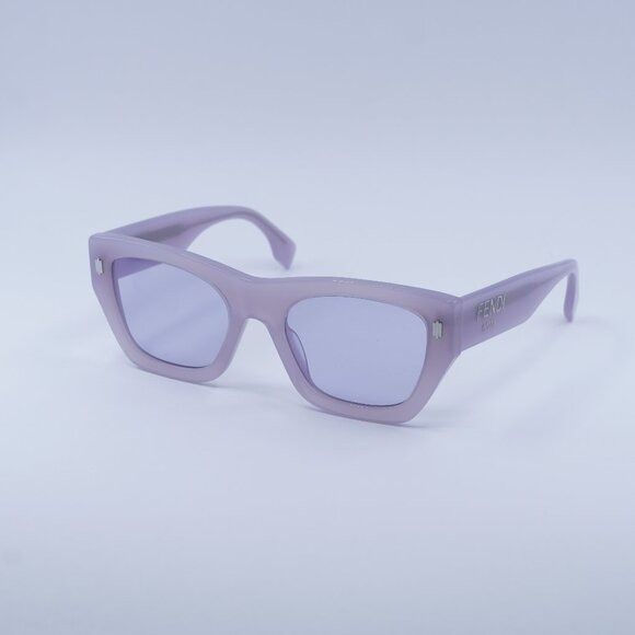 Fendi 🕶️ New Fendi FE40100I 81Y Sunglasses - Shiny Lilac Frame Size ONE SIZE - 1 Thumbnail