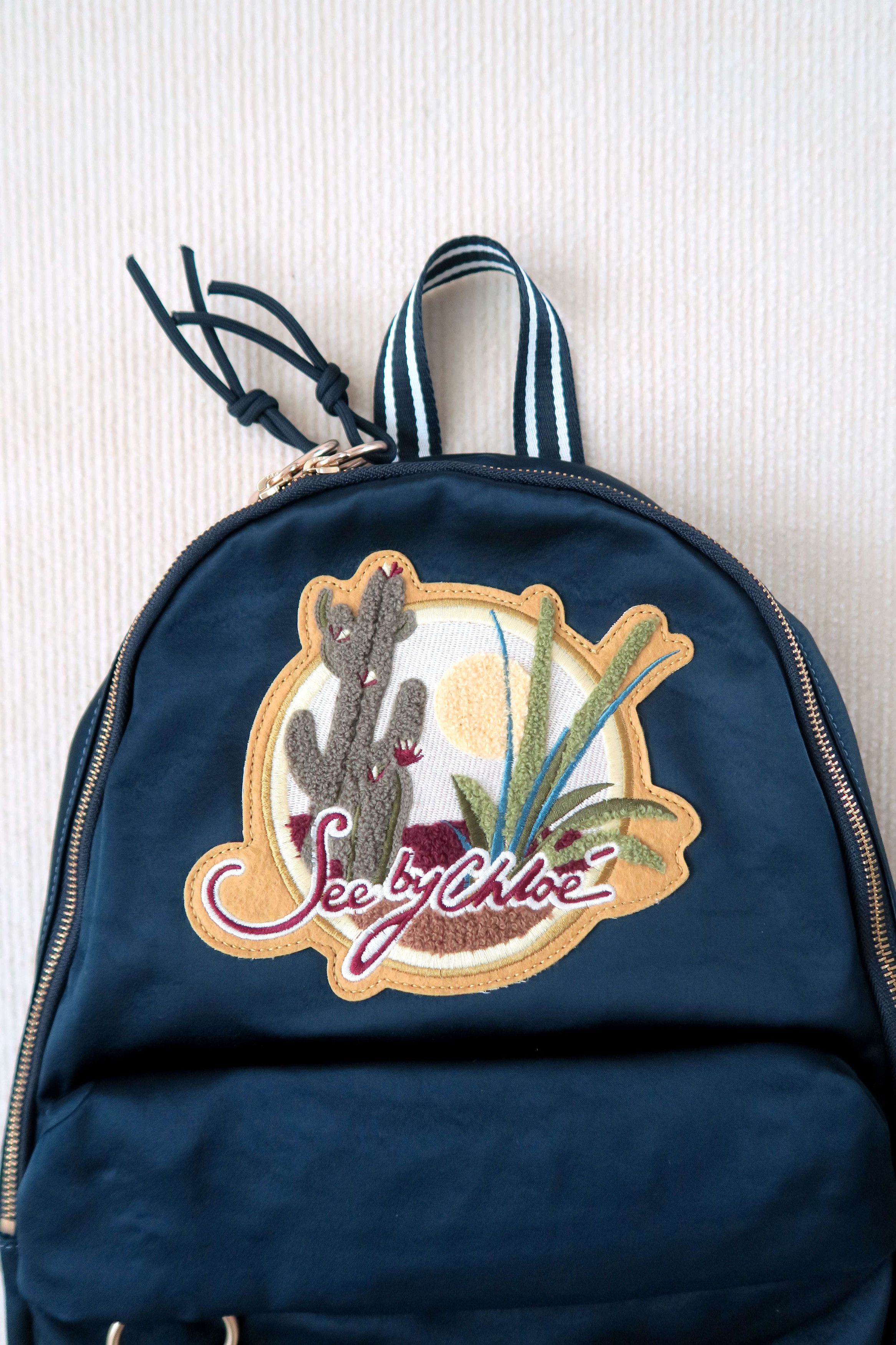 See by Chloe See by Chloe Tropical Sunset Satin Backpack Size ONE SIZE - 4 Thumbnail
