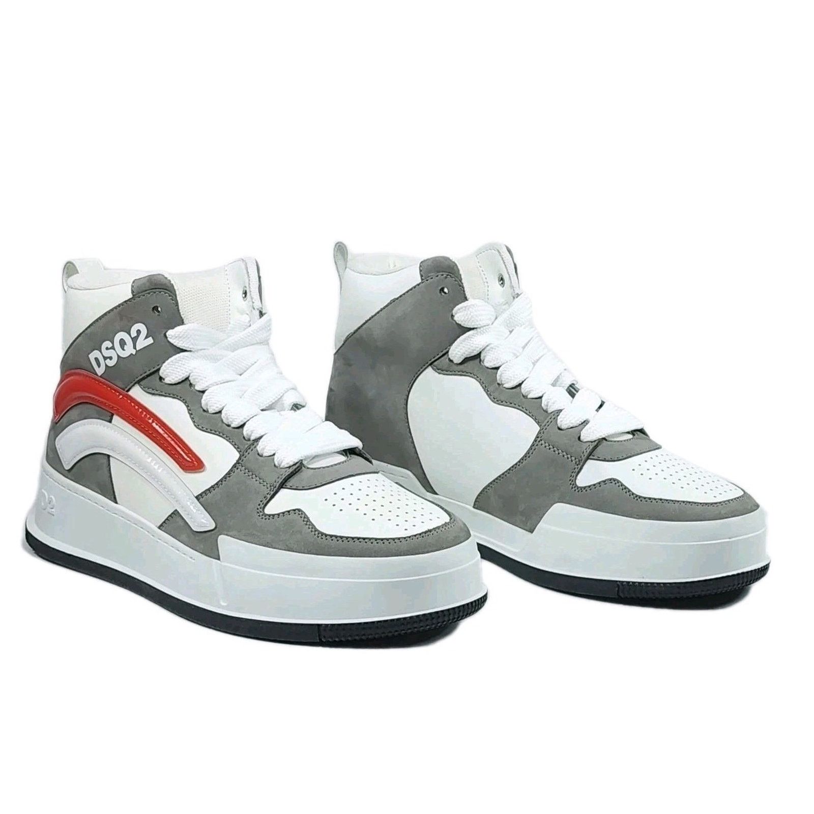 Dsquared2 DSQUARED2 Leather High Top Sneakers US7.5 EU40 Made in Italy Size US 7.5 / EU 40-41 - 1 Thumbnail