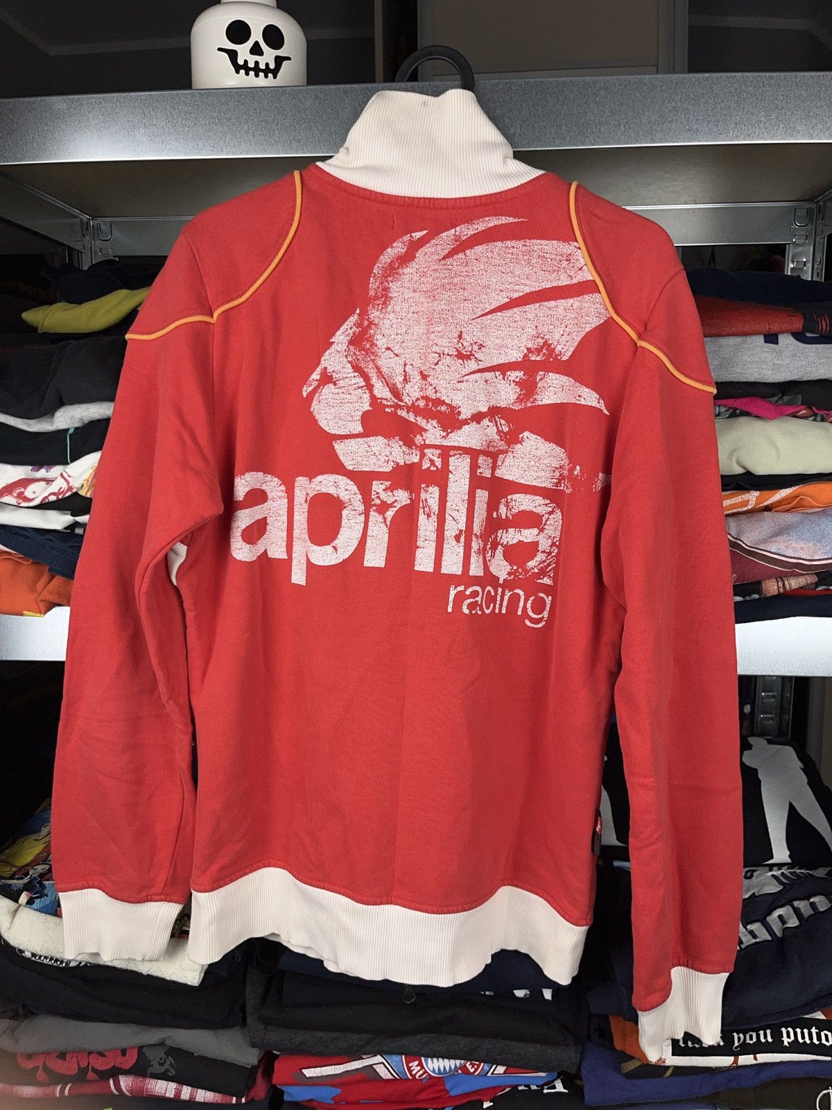 Vintage Vintage y2k Aprilla racing moto style zip up sweatshirt Size US L / EU 52-54 / 3 - 2 Thumbnail