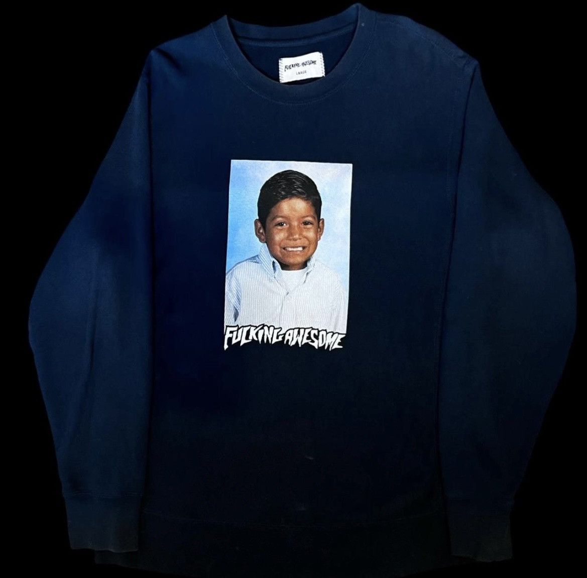Fucking Awesome Louie Lopez Class Photo Navy Blue Crewneck Size US L / EU 52-54 / 3 - 1 Thumbnail