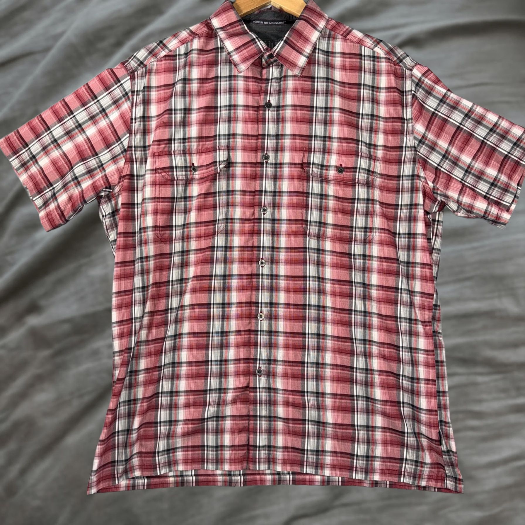 Vintage Kuhl Shirt Mens XL Red Plaid Lightweight Short Sleeve Button Front Casual Size US XL / EU 56 / 4 - 1 Thumbnail