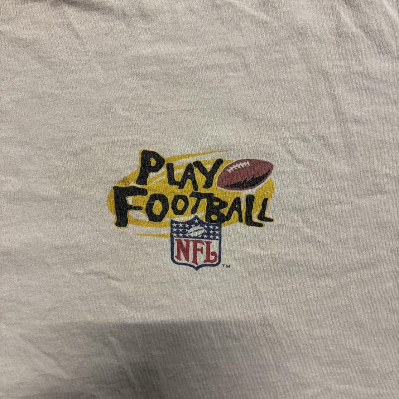 NFL Crazy Vintage Y2K/2000s 1997 NFL American Bowl Mexico White Cream ReeBok Graphic Tee Shirt! Size US L / EU 52-54 / 3 - 4 Thumbnail