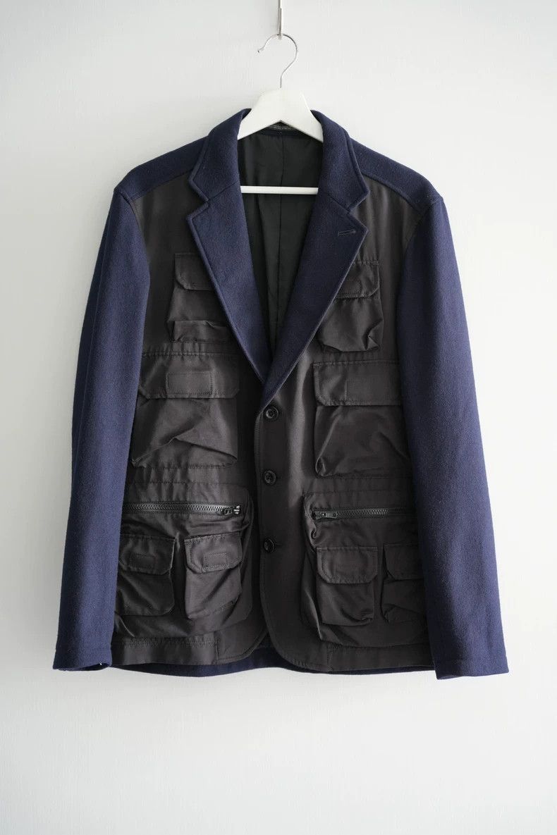 Yohji Yamamoto Yohji Yamamoto Yohji Yamamoto Tactical Blazer with Pockets Size US S / EU 44-46 / 1 - 1 Thumbnail