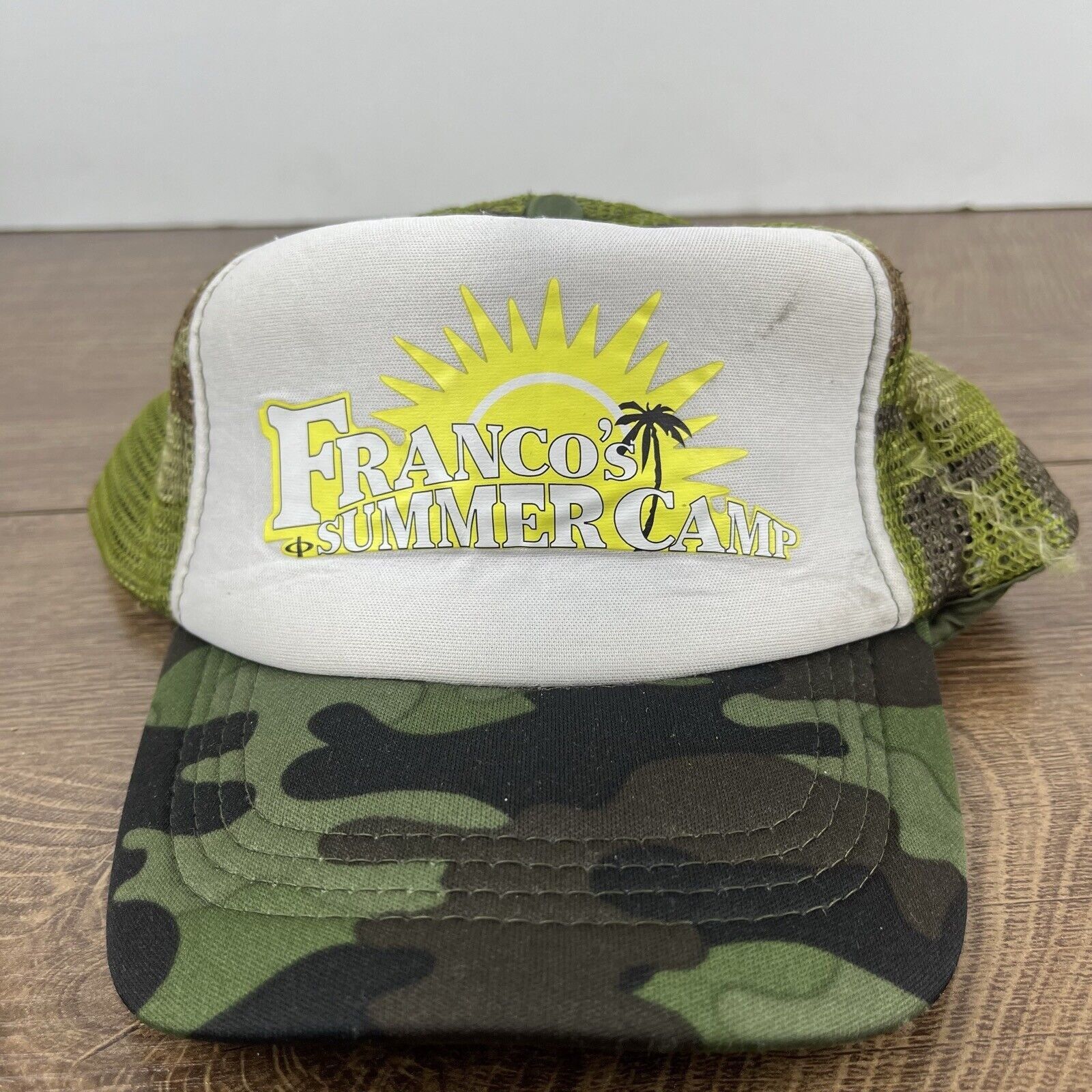 Other Franco's Summer Camp Hat Adjustable Hat Camo Adjustable Hat Size ONE SIZE - 5 Thumbnail