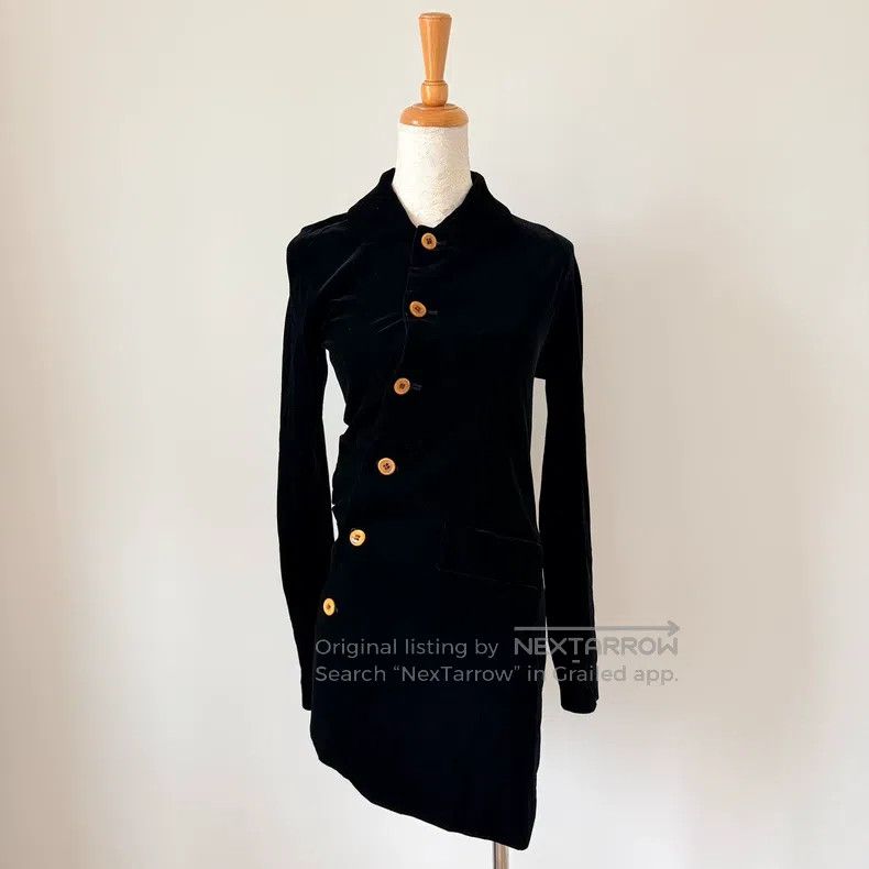 Comme des Garcons Comme Des Garcons Vintage Black Velvet Twisted Deconstruct Size S / US 4 / IT 40 - 1 Thumbnail