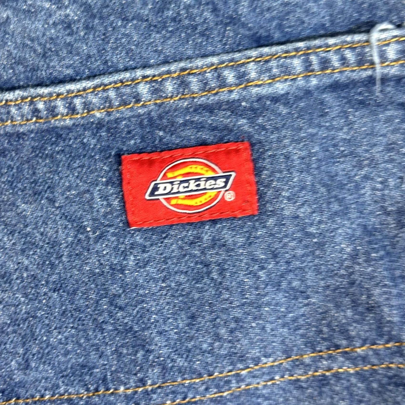 Dickies Dickies Jeans Mens 36x30 Blue Straight Leg Workwear 5-Pocket 100% Cotton Denim Size US 36 / EU 52 - 3 Thumbnail