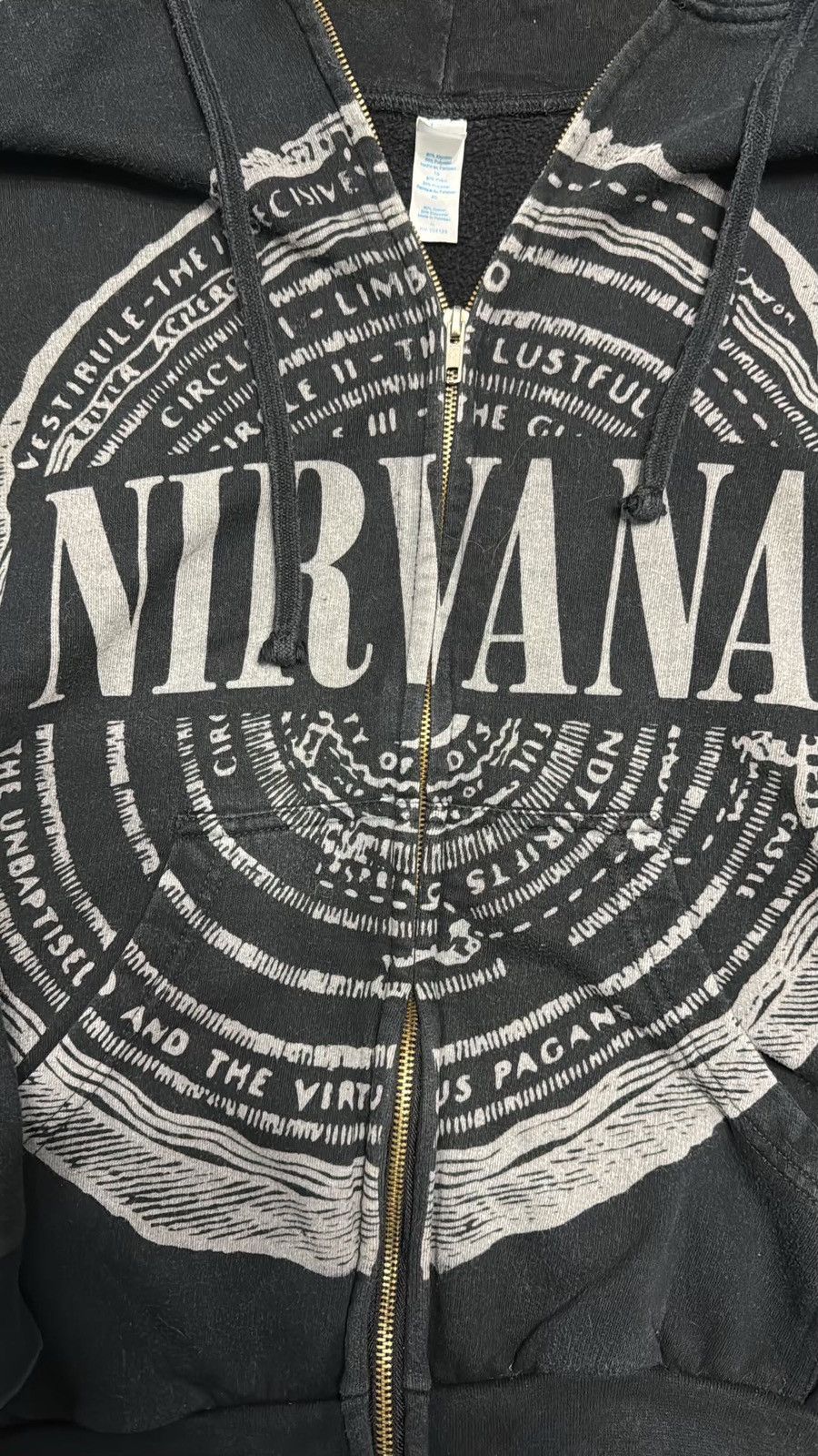 Nirvana Rare Nirvana Vestibule washed 2000s hoodie hype Kurt Cobain Size US XL / EU 56 / 4 - 2 Thumbnail