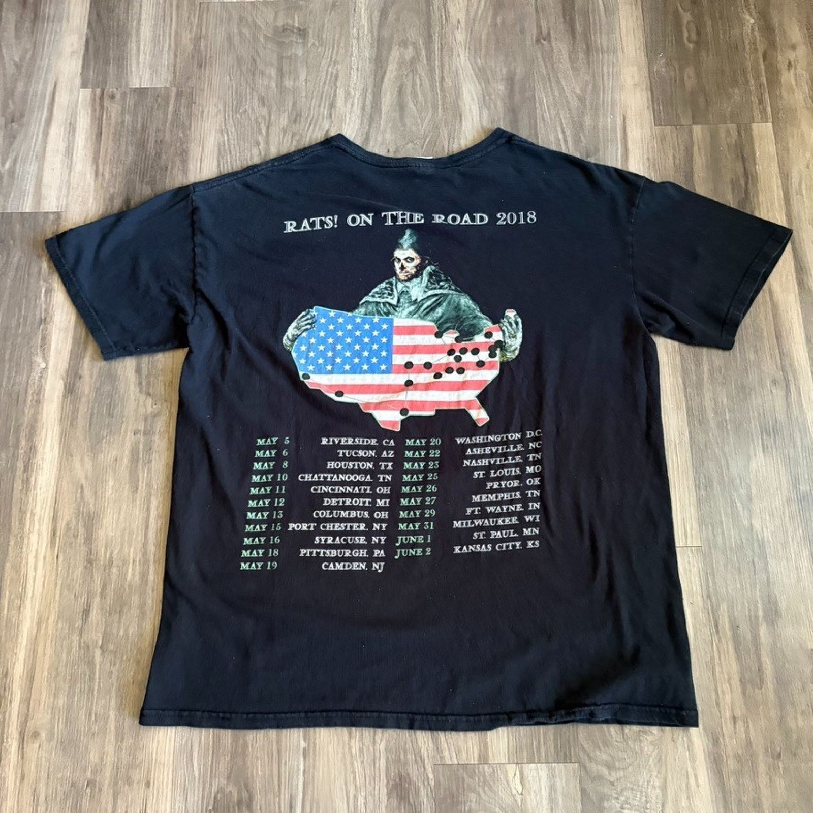 Vintage Ghost Band T-Shirt Men's Size XL 2018 Rats On The Road Size US XL / EU 56 / 4 - 2 Thumbnail