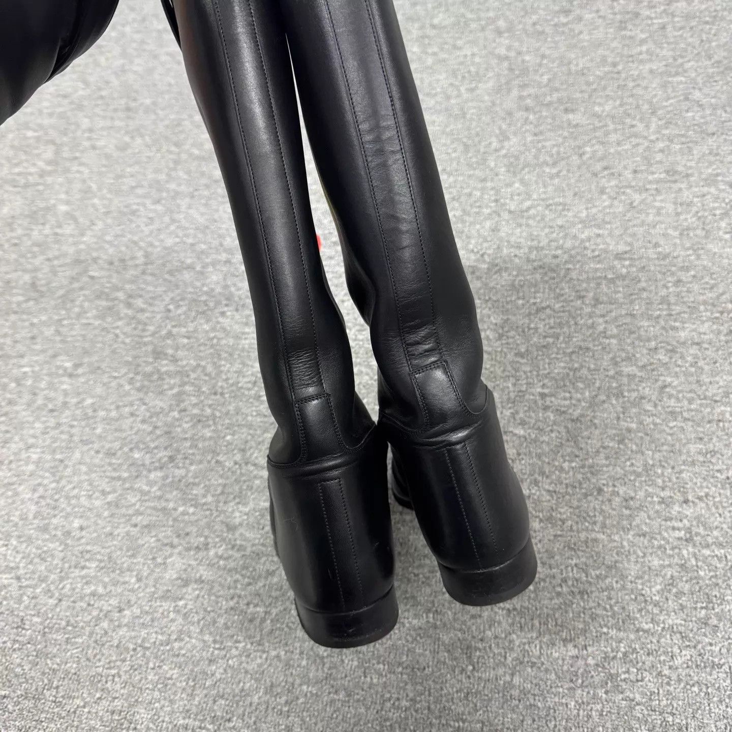 Hermes HERMES Black Kelly Buckle Knee-High Riding Boots 39 95 New Size US 8.5 / IT 38.5 - 3 Thumbnail