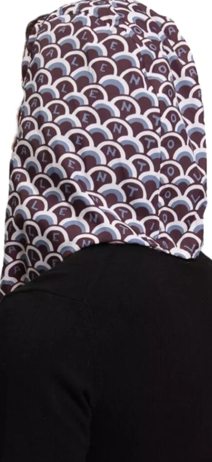 Valentino Valentino Headscarf in Blue & Brown Size ONE SIZE - 2 Thumbnail