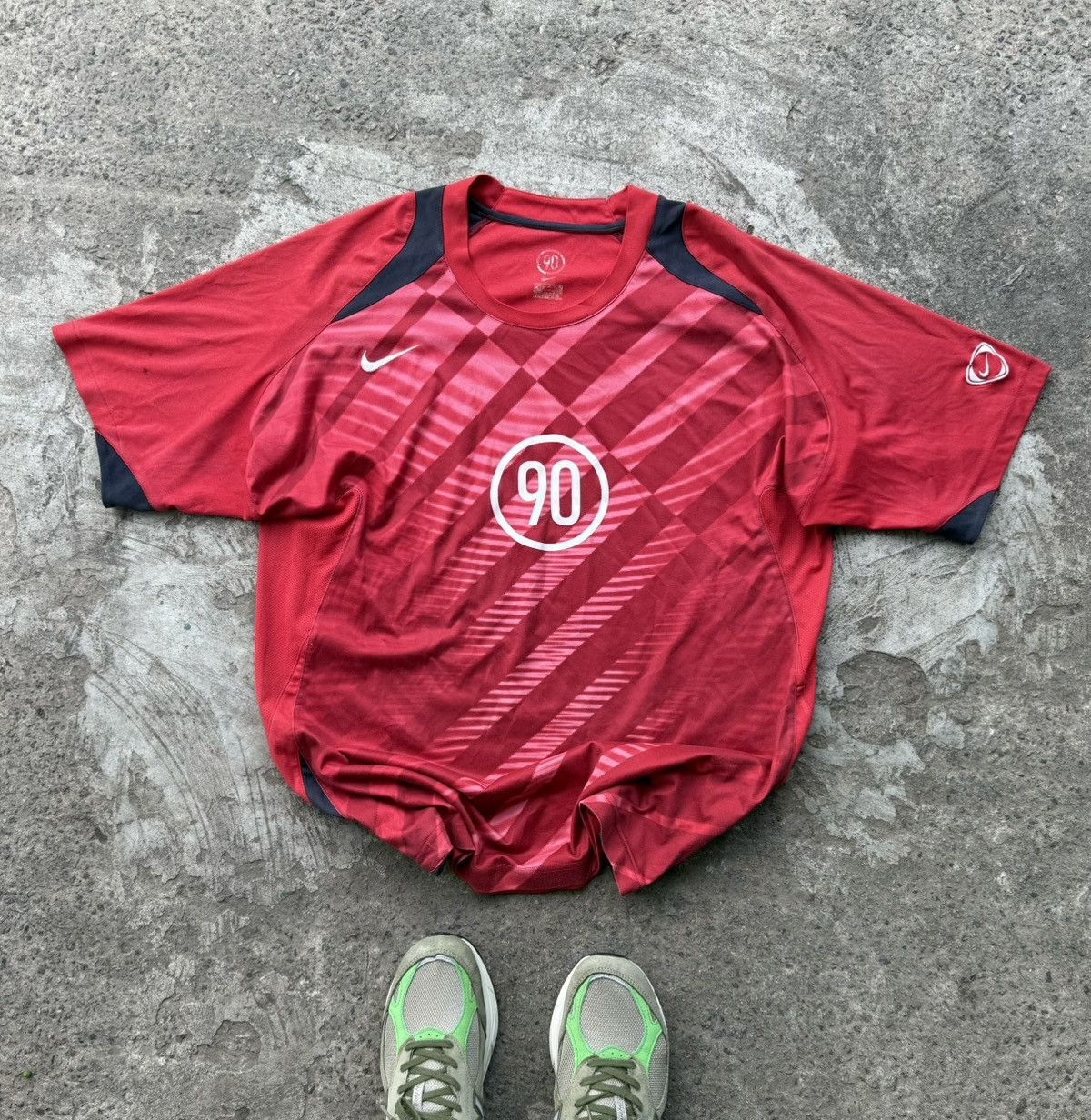 Nike Vintage Y2K Nike Total 90 Soccer Drill Jersey Blokecore Size US L / EU 52-54 / 3 - 2 Thumbnail