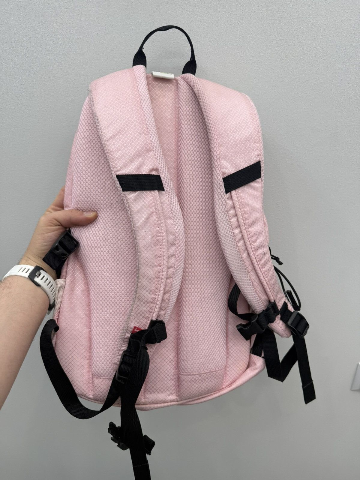 Supreme Supreme SS22 Pink Box Logo Backpack Bag Size ONE SIZE - 3 Thumbnail