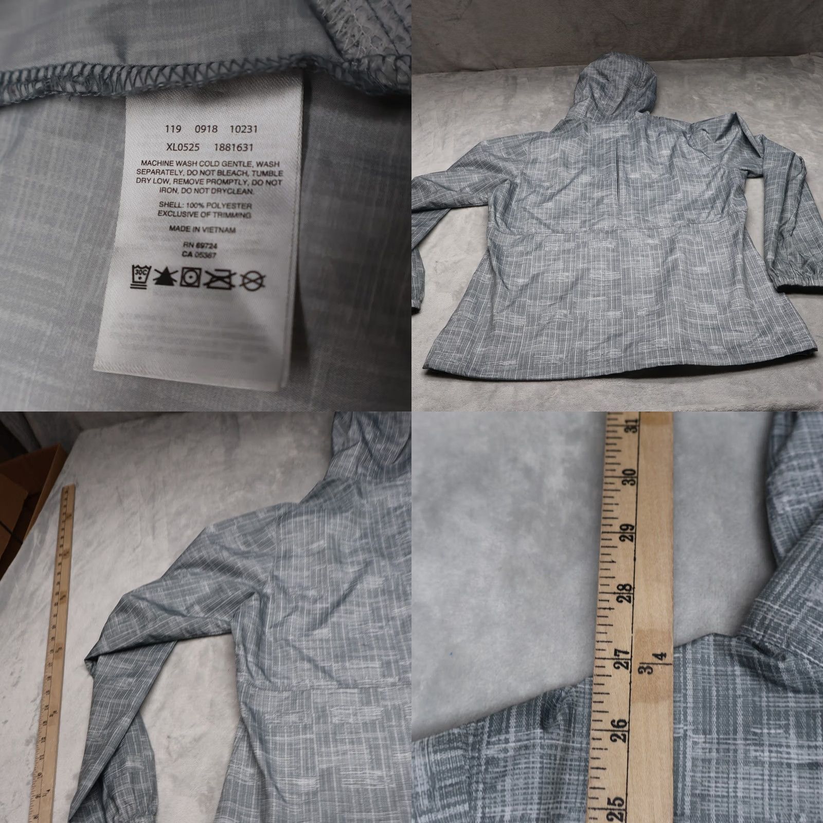 Vintage Columbia Jacket Womens Large Gray Full Zip Light Sleeve Hit Size L / US 10 / IT 46 - 8 Thumbnail