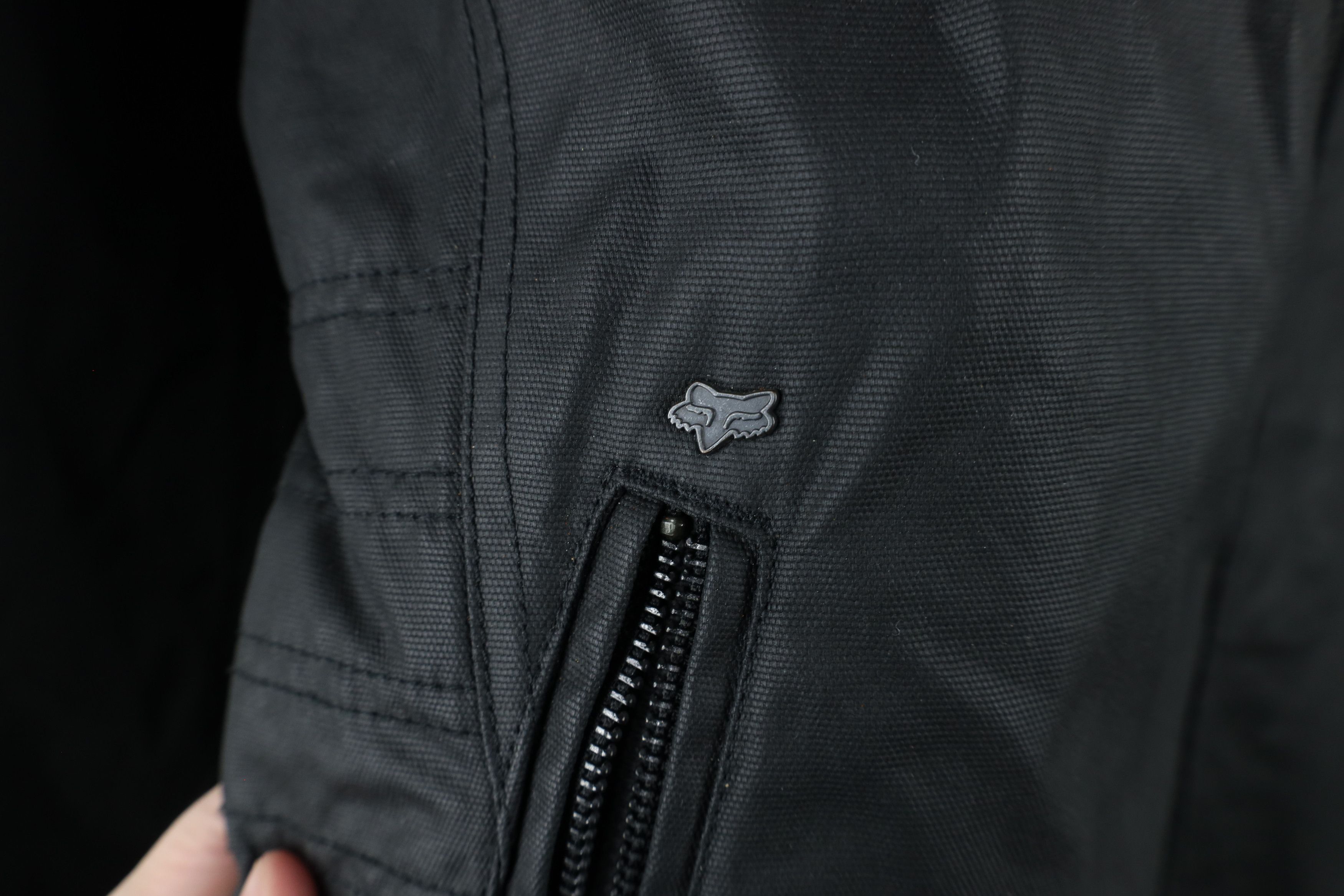 Fox Racing × Vintage Vintage Fox Racing Canvas Cafe Racer Bomber Jacket Black Size US XL / EU 56 / 4 - 5 Thumbnail