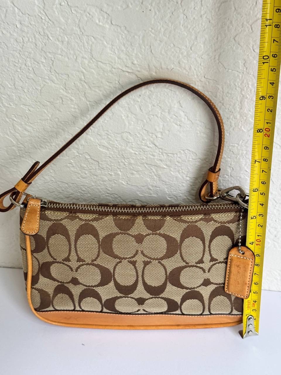 Coach Coach Y2K Signature Tan Leather Demi Mini Baguette Size ONE SIZE - 4 Thumbnail