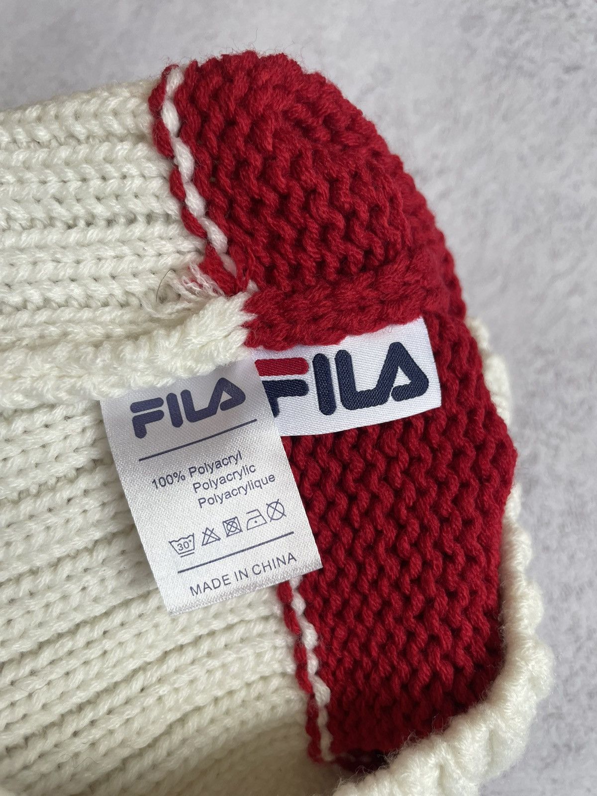 Fila Hat Fila Red White One Size Size ONE SIZE - 4 Thumbnail