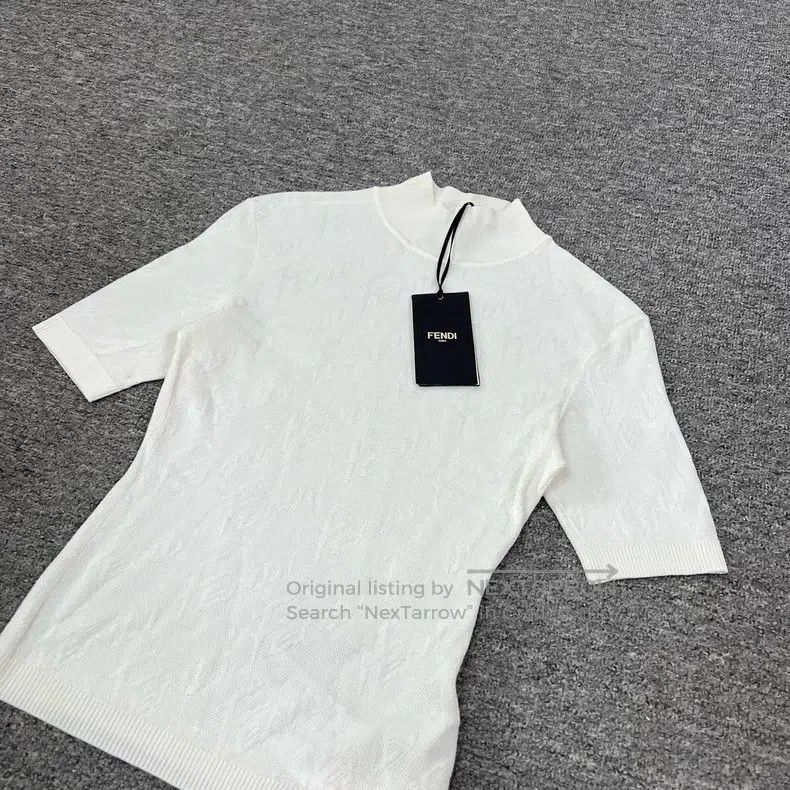 Fendi Fendi Dark print letter barrage logo semi-high neck slim f Size XS / US 0-2 / IT 36-38 - 4 Thumbnail