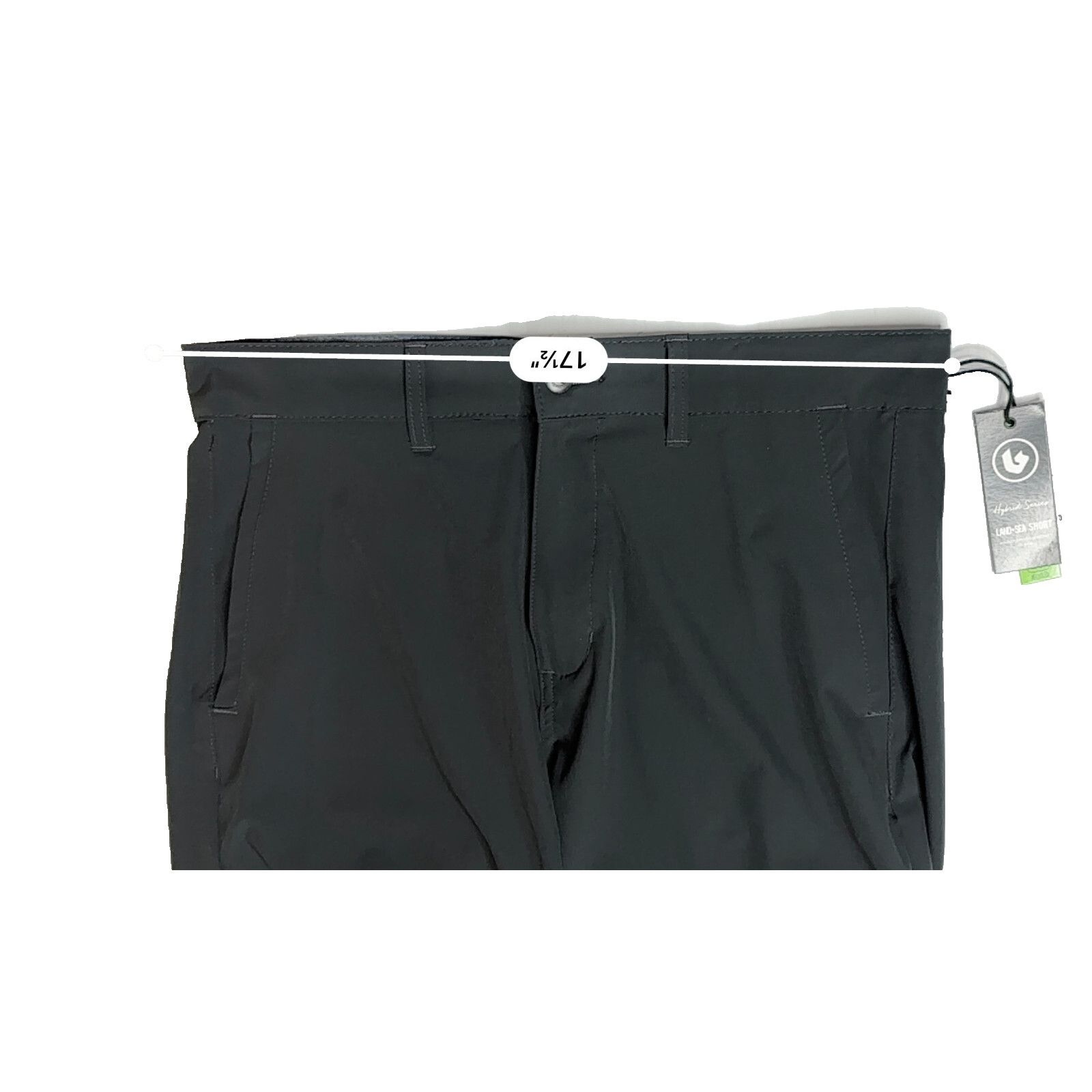 Burnside Burnside Land & Sea Charcoal UPF 10" Swim Shorts sz 33 NWT Size 33" - 4 Thumbnail