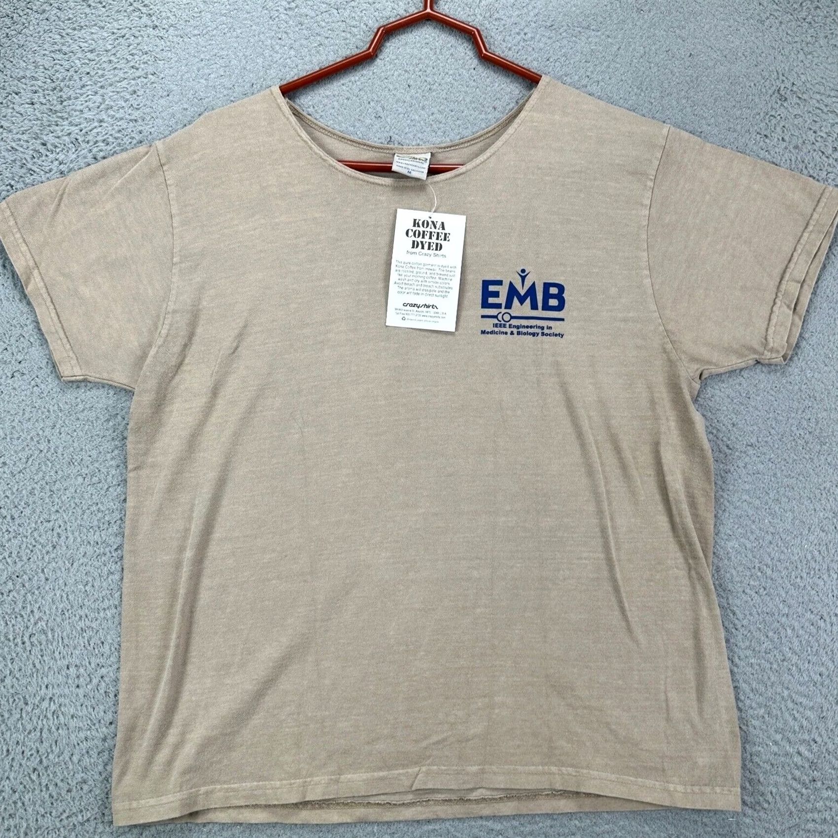 Vintage VINTAGE Honolulu Hawaii Tee Shirt Unisex Medium Tan Kona Coffee Dyed Crazy Shirts NEW Size US M / EU 48-50 / 2 - 3 Thumbnail