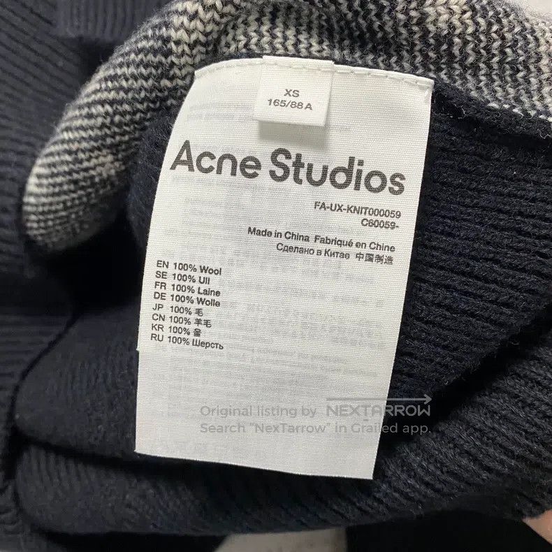 Acne Studios Acne Studios Black and White All-Over Printed Smile Face W Size XS / US 0-2 / IT 36-38 - 4 Thumbnail